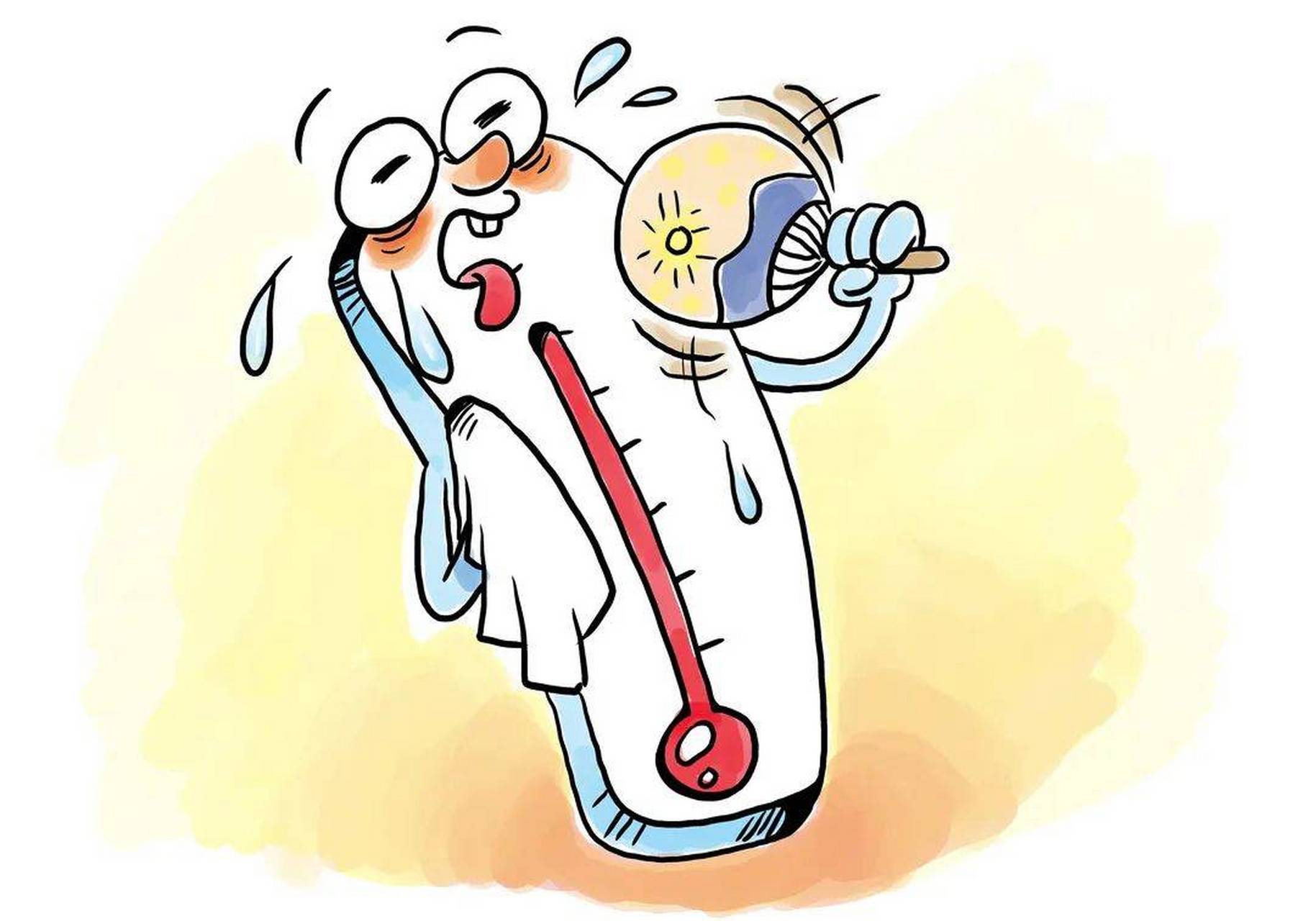 喝足够的水:炎热天气会使我们出汗,容易脱水.