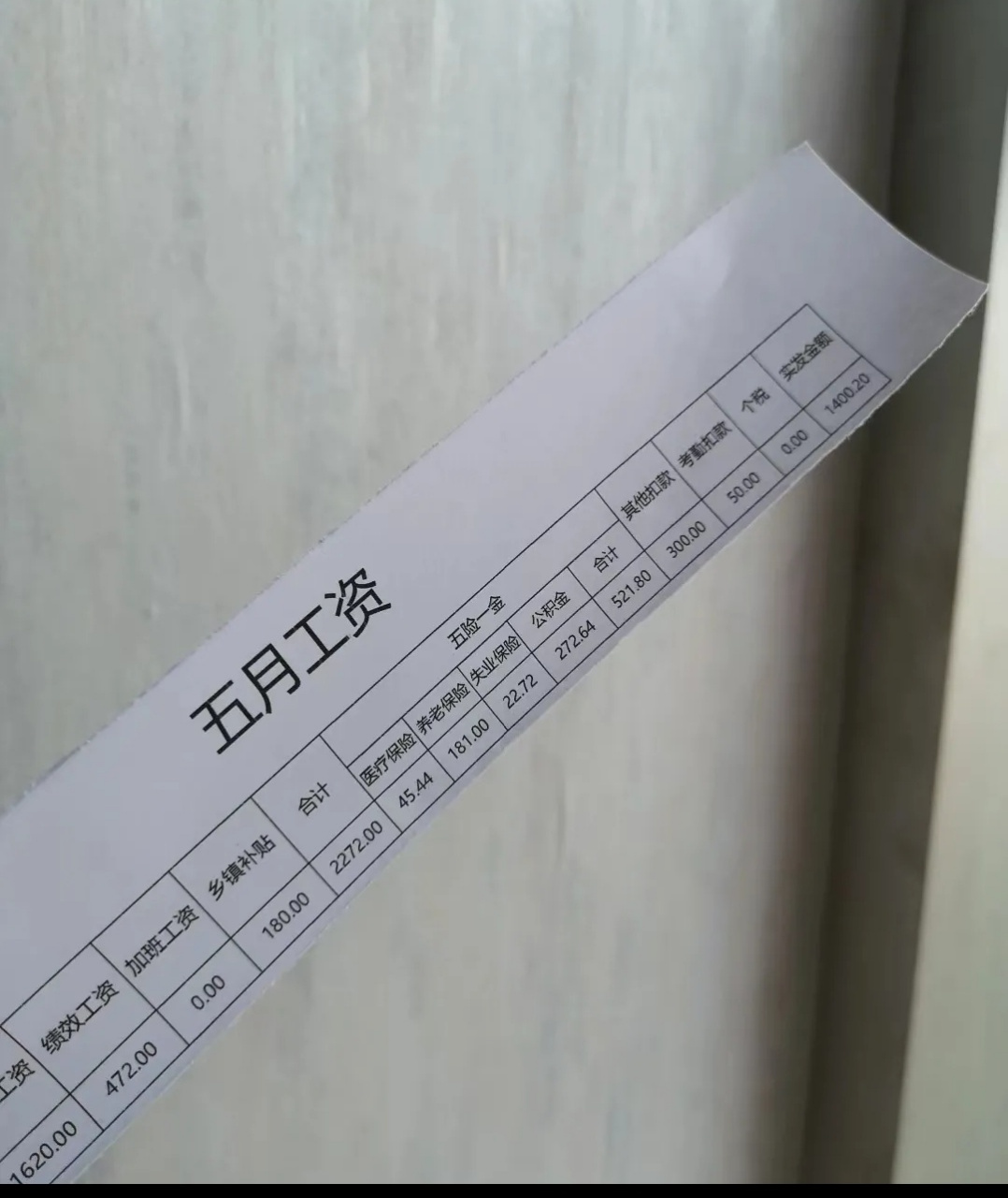 五月工资2200变成1400,大家说说合理吗?