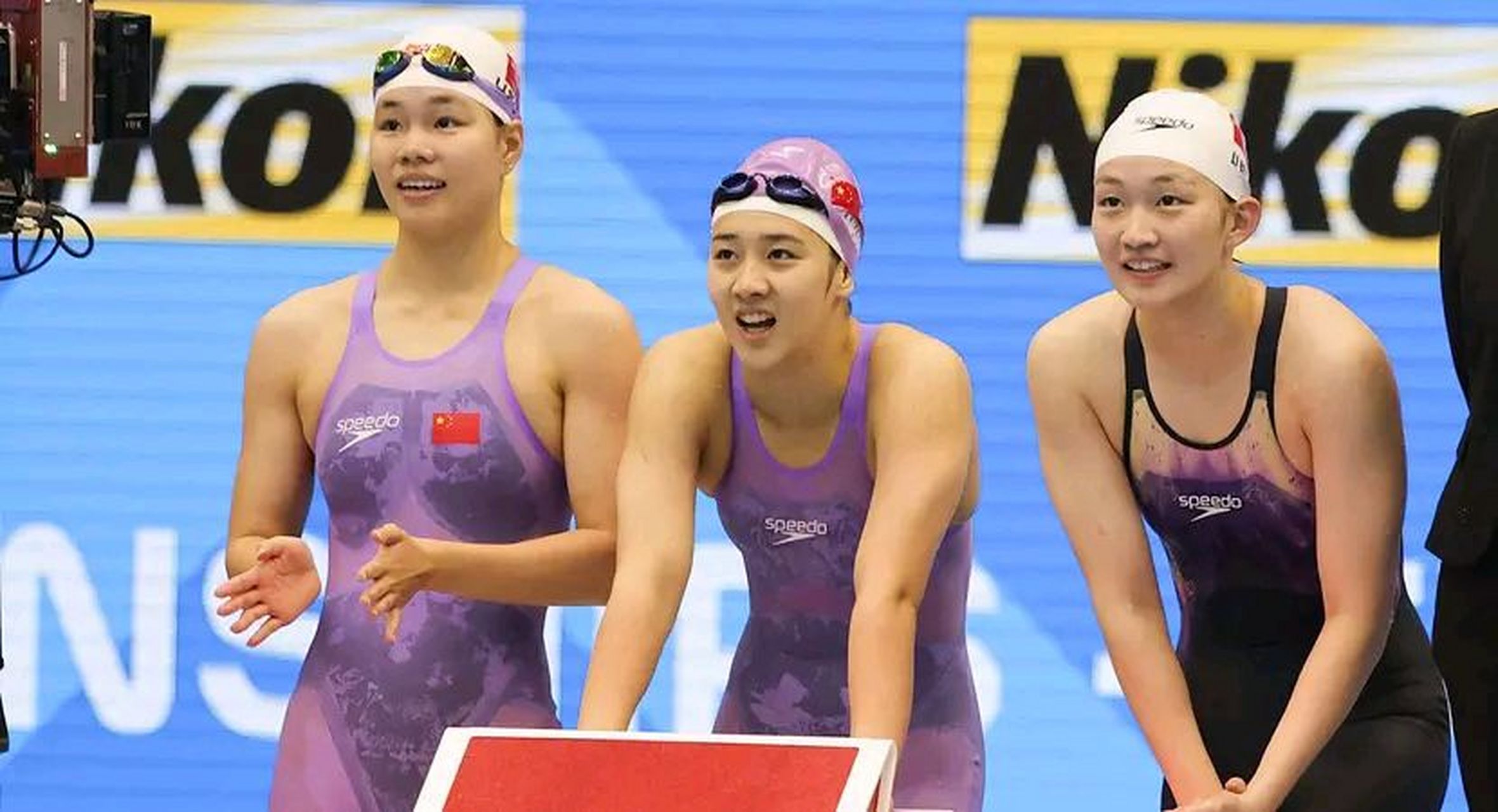 冰洁,李家萍,艾衍含和柳雅欣的精彩表现让中国队获得了一枚宝贵的铜牌