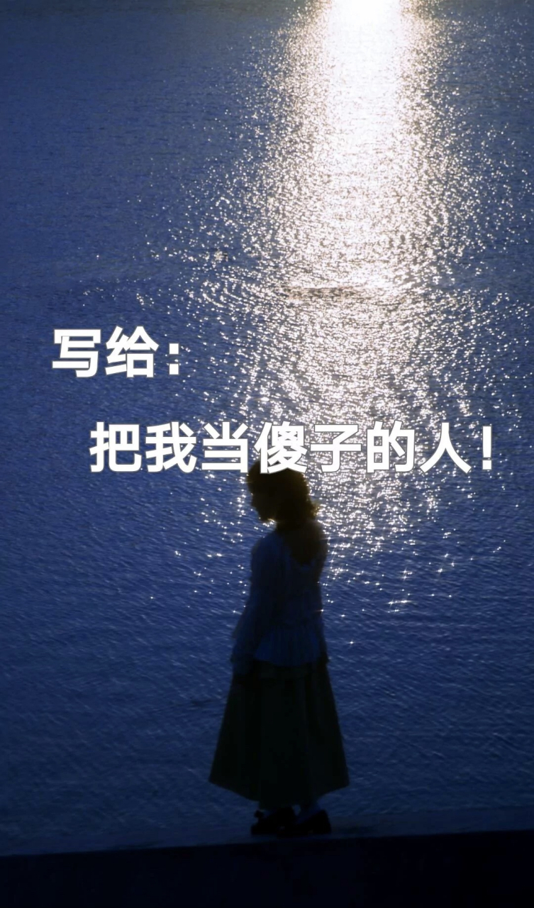 写给把我当傻子的人