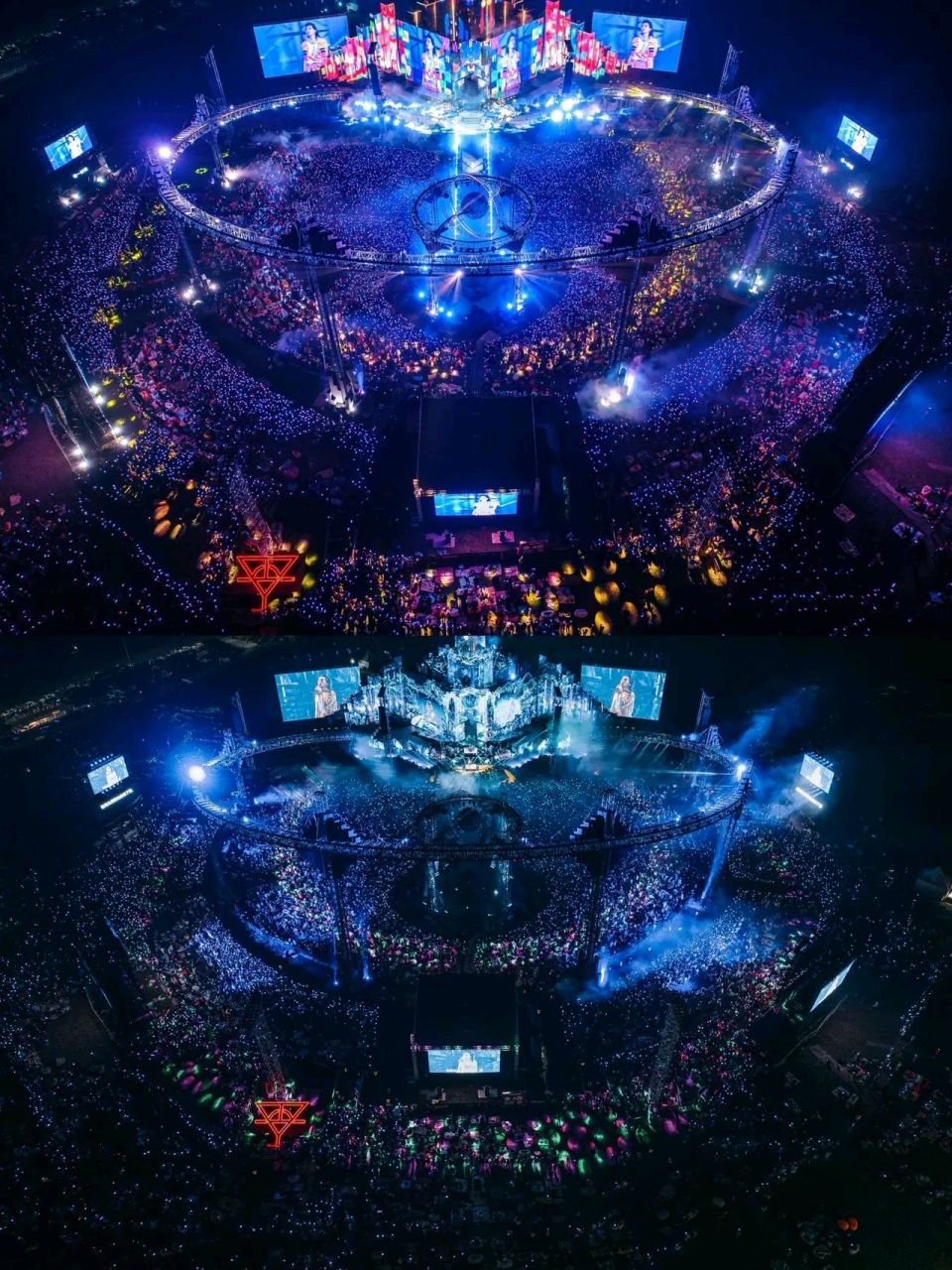 华晨宇杭州演唱会现场舞美太震撼了,据说是奥运会的舞美设计团队,花了