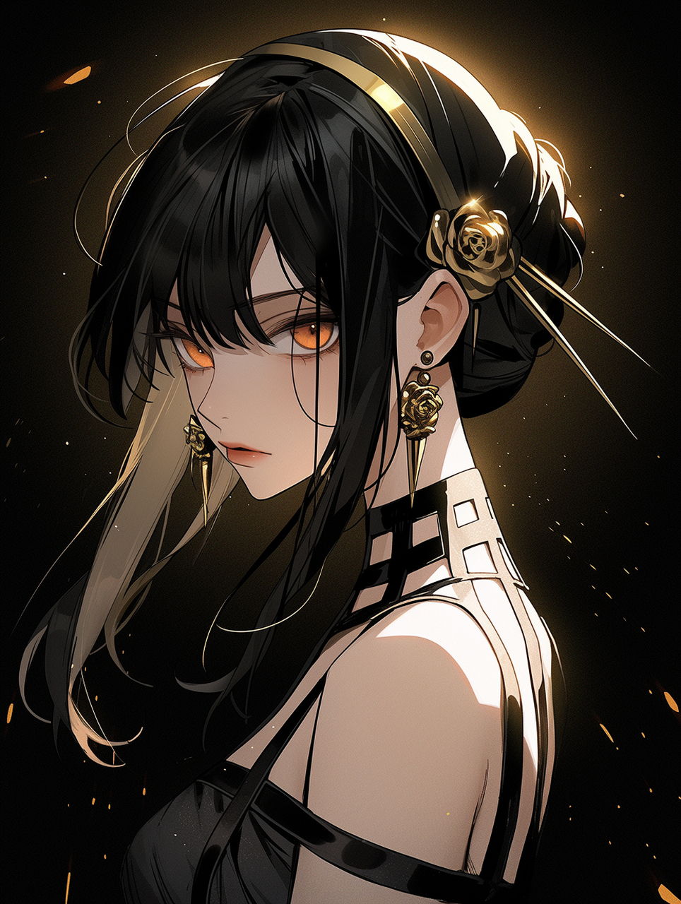 约尔犀利的眼神 al画师:おにぎらずまる#二次元美图# #我爱二次元