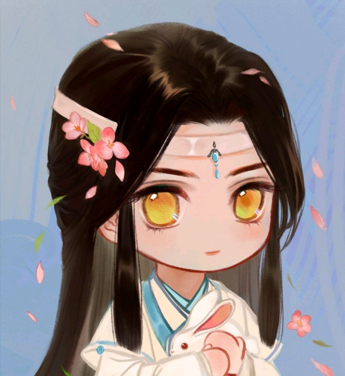 q版墨香六子不一般,忘羡手抱兔子和驴,花城点亮孔明灯寓意非凡