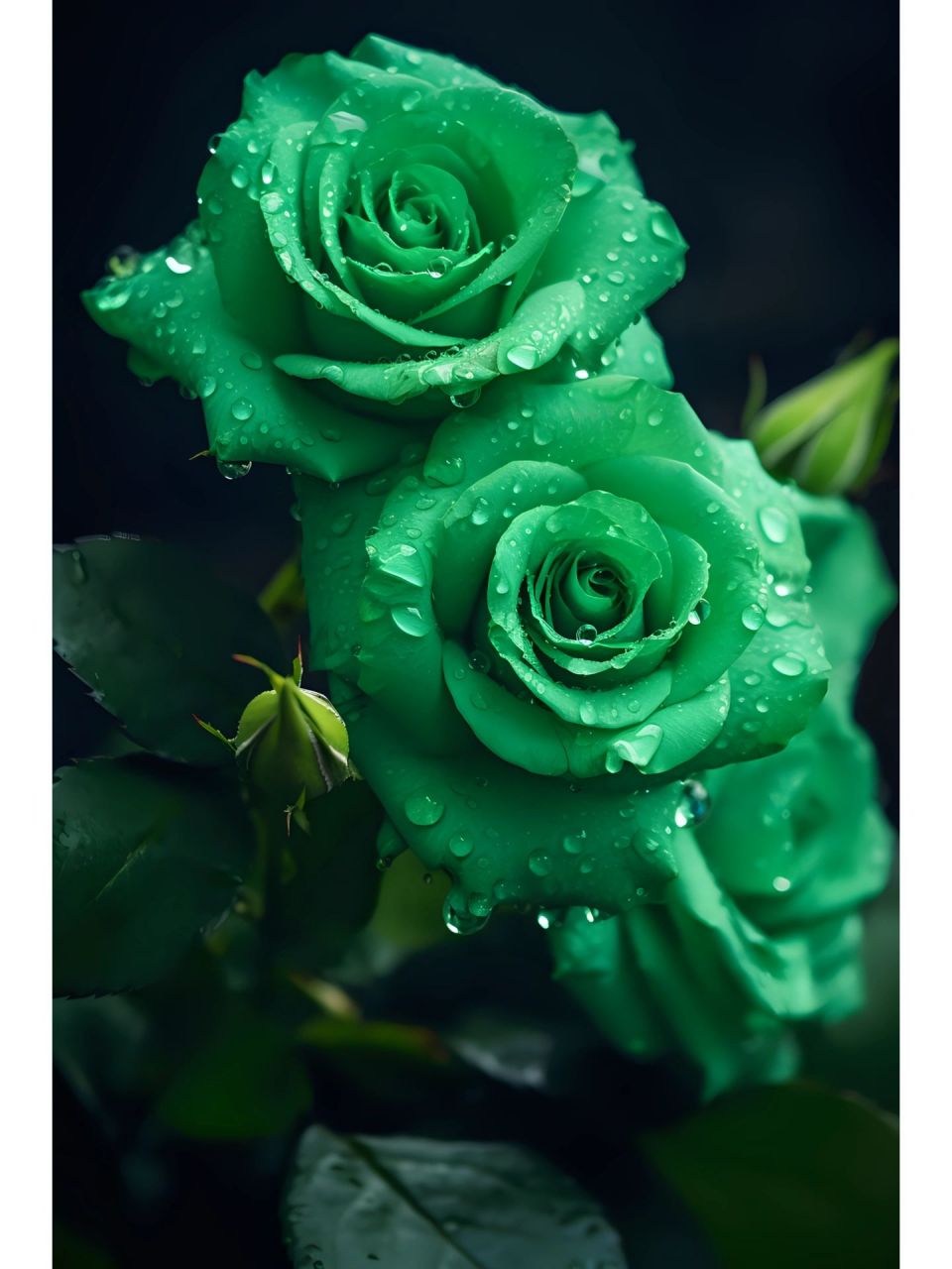 苏格兰绿玫瑰,寓意:永不老去的爱情,即使是时间,也不能减弱我对你的