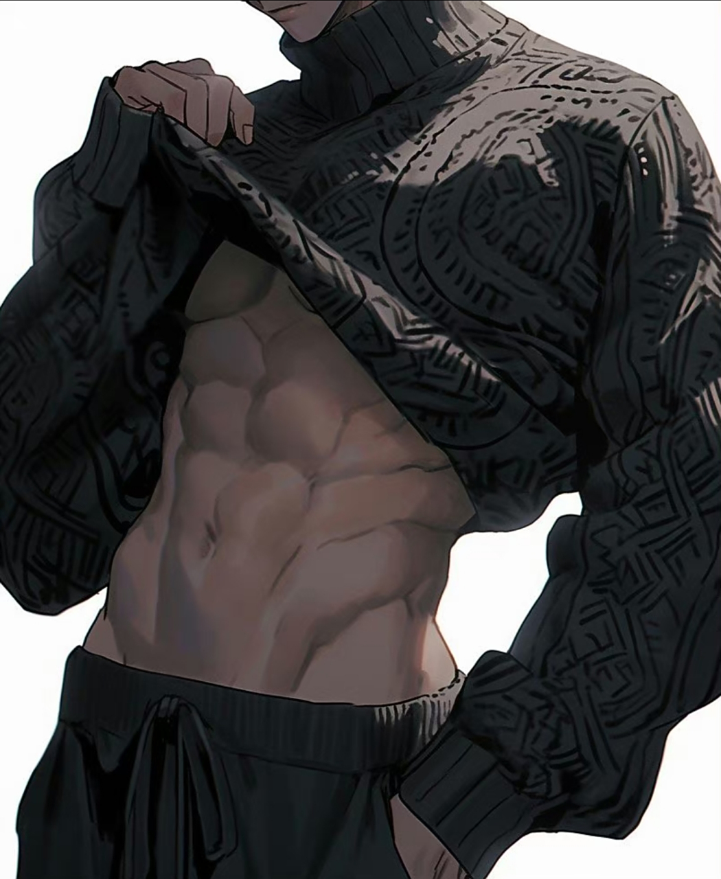 腹肌识人,猜猜这是谁?温馨提示:咒术回战里的～[二哈]