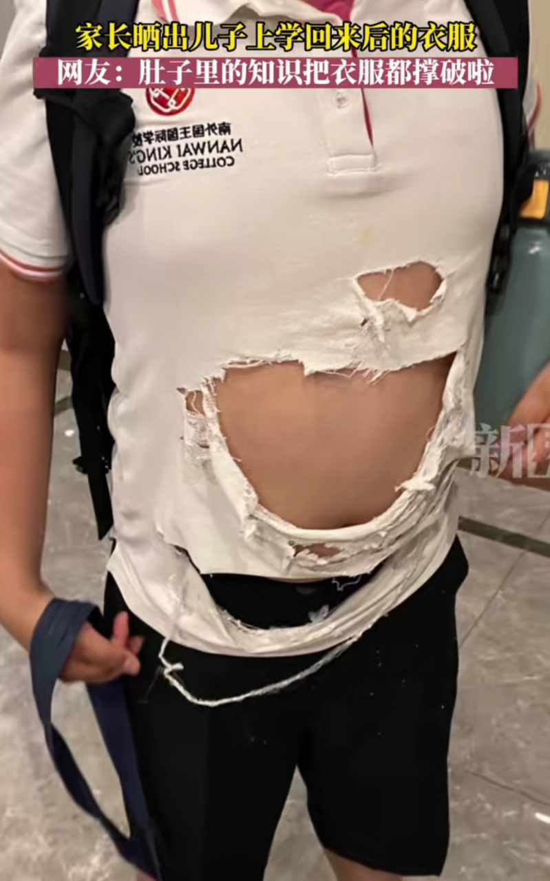 肚子里的知识把衣服都撑破啦