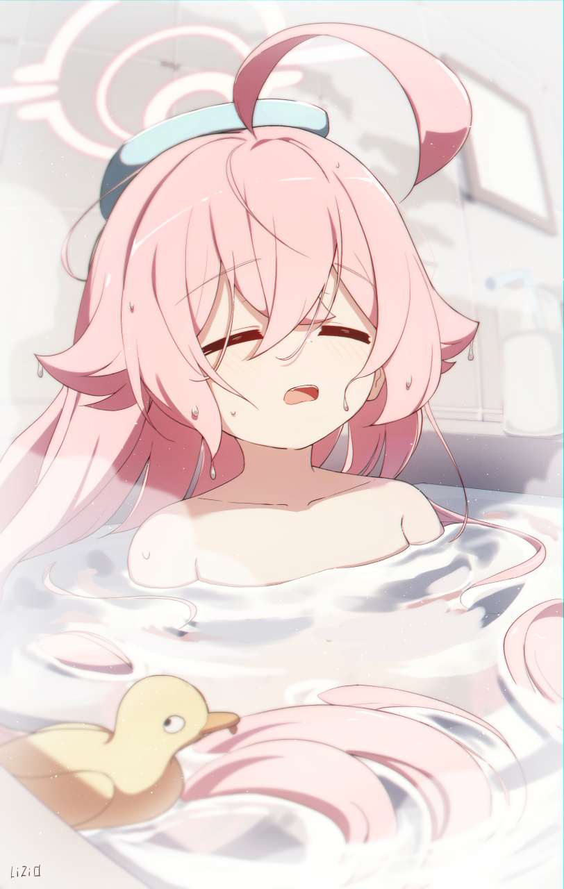 呼～泡热水澡真是舒服呀～——小鸟游星野(碧蓝档案