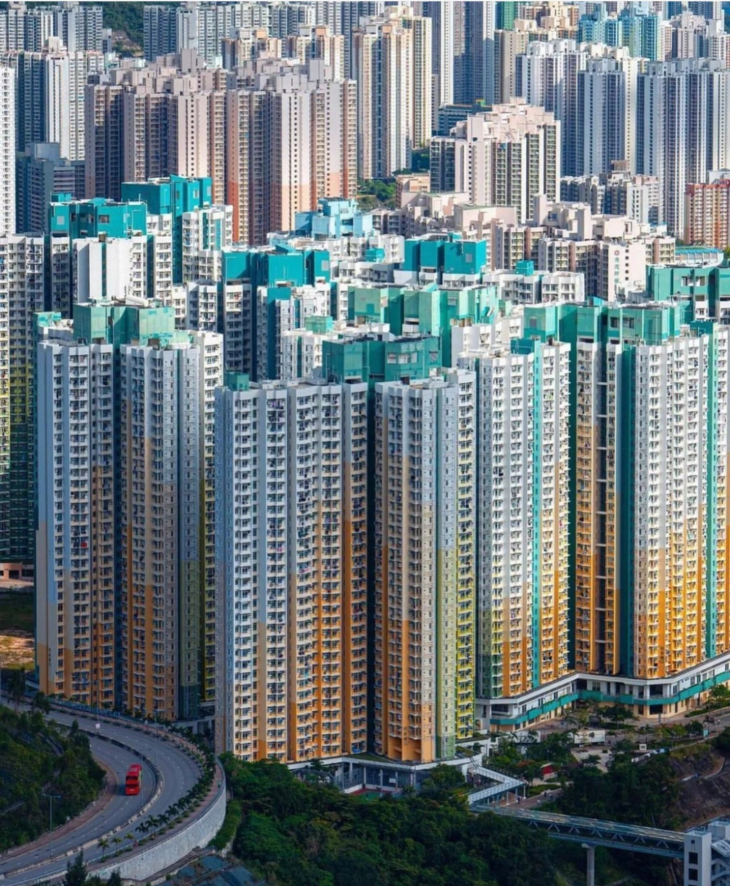香港密集的楼房