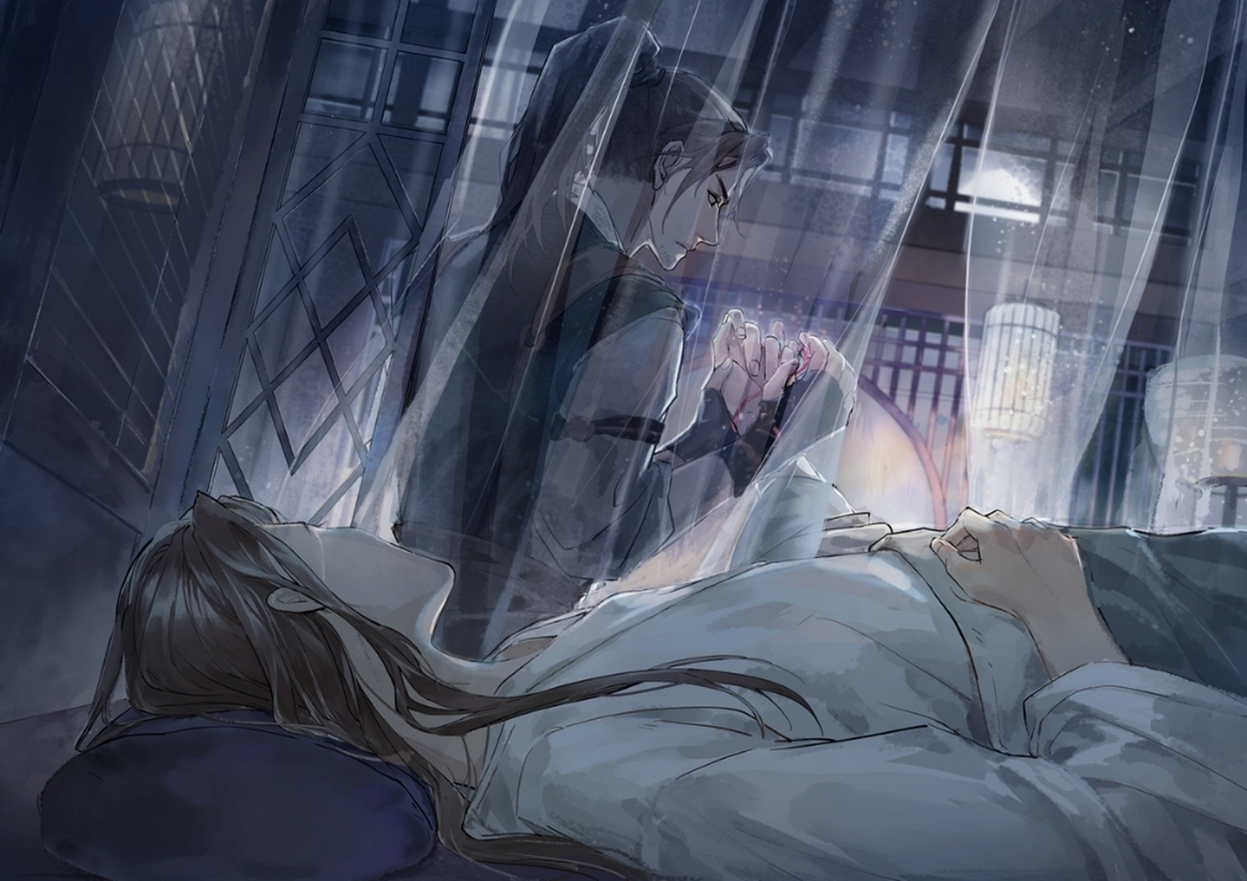 姚温玉乔松月#  世间最毒的仇恨,是有缘却无份 #将进酒#  画师未知侵