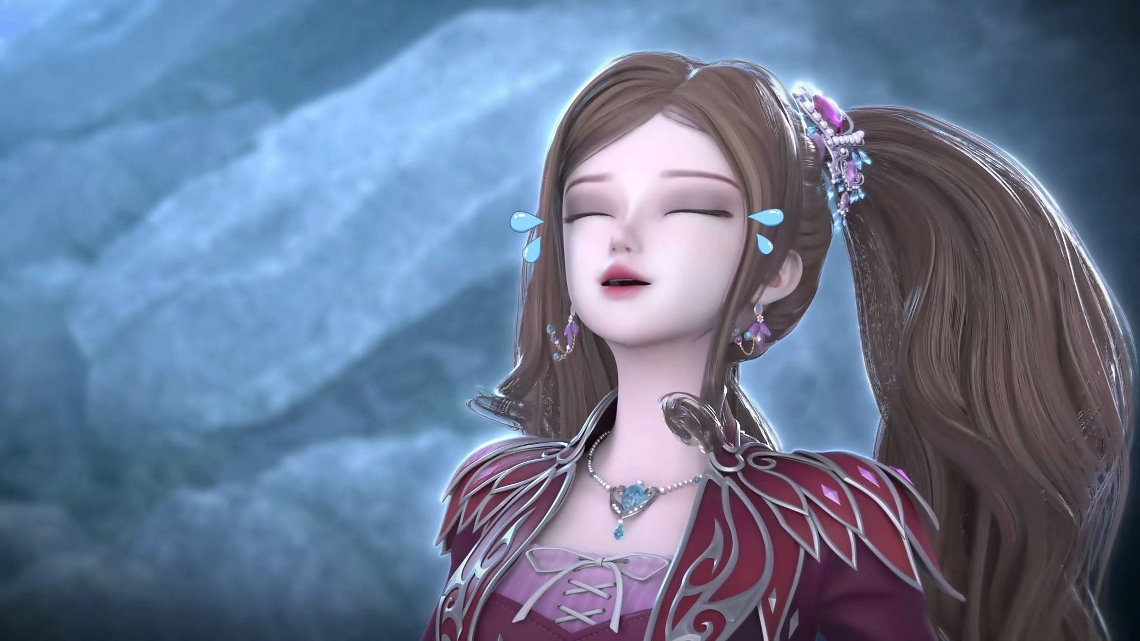 莫纱的这几张怼脸拍实在是太精致了,可可爱爱的就好像洋娃娃一样,好想