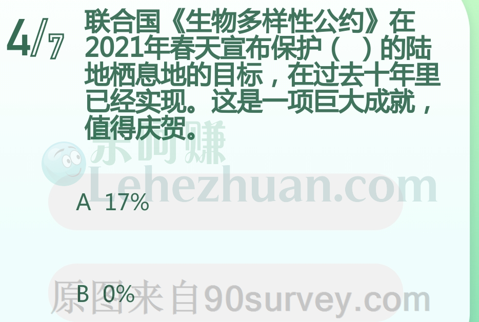 联合国生物多样性公约宣布保护17%的陆地栖息地的目标已实现