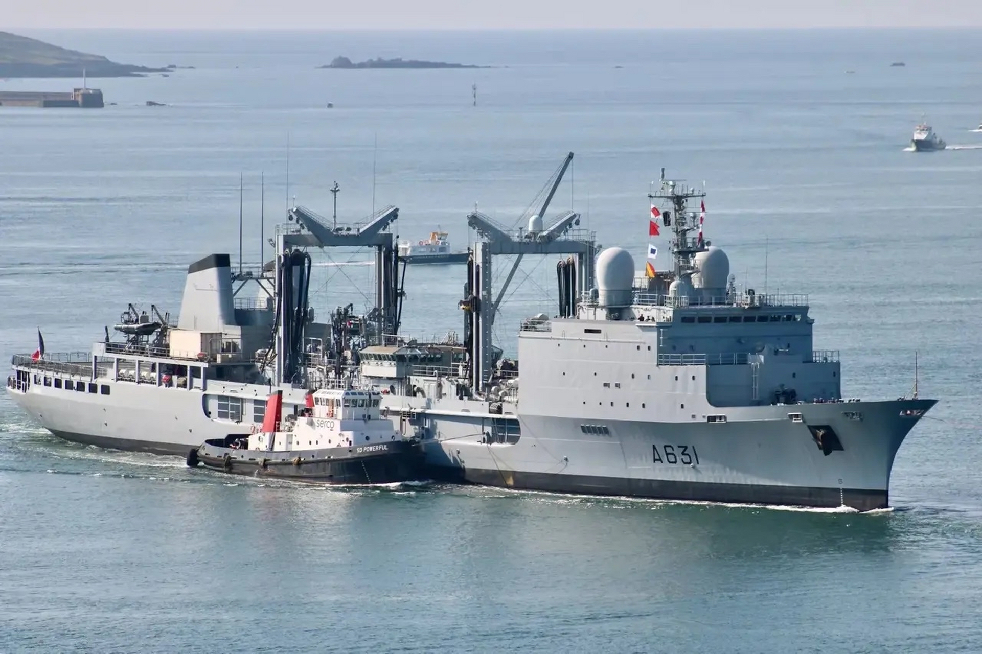 法国9193海军a631索姆河号 迪朗斯河级补给舰 该级共5艘,目前只剩