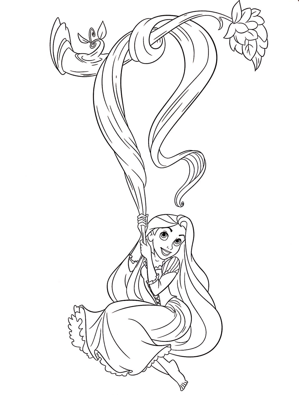 迪士尼公主线稿