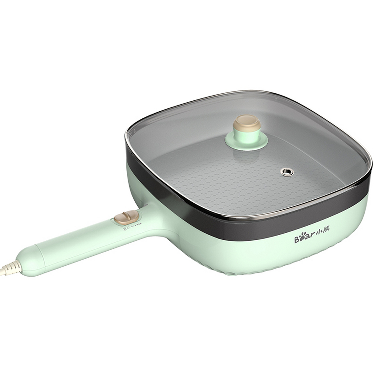 小熊(bear)电炒锅多功能电热锅一体电锅电煮锅家用料理锅1-3人烤肉锅