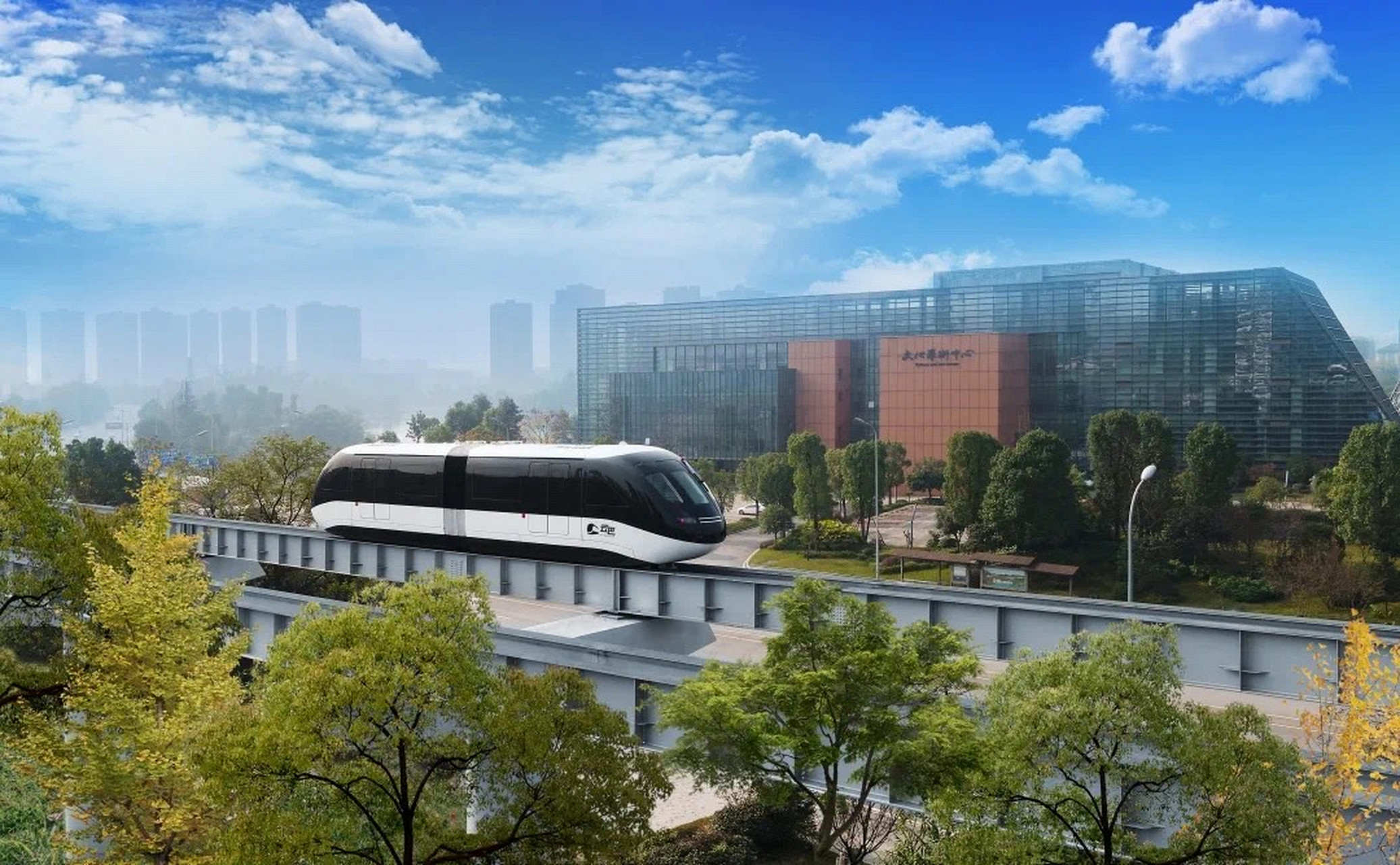 重庆璧山云巴(胶轮有轨电车)将于4月16日正式投入运营.