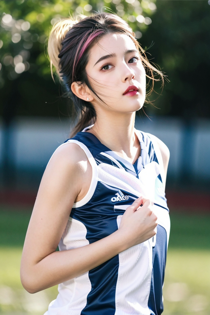 运动风美少女写真,极品足球宝贝摄影艺术照#美女# #养眼美女# #足球