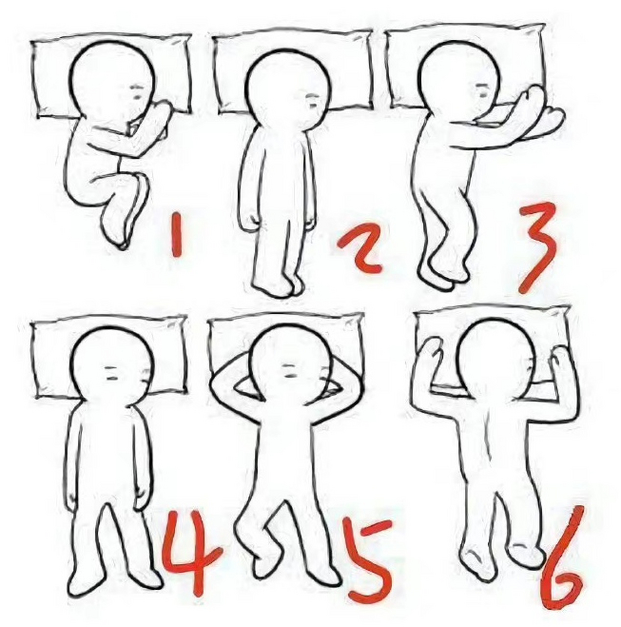 睡觉的姿势,你是哪个?我的是个"大"[滑稽]