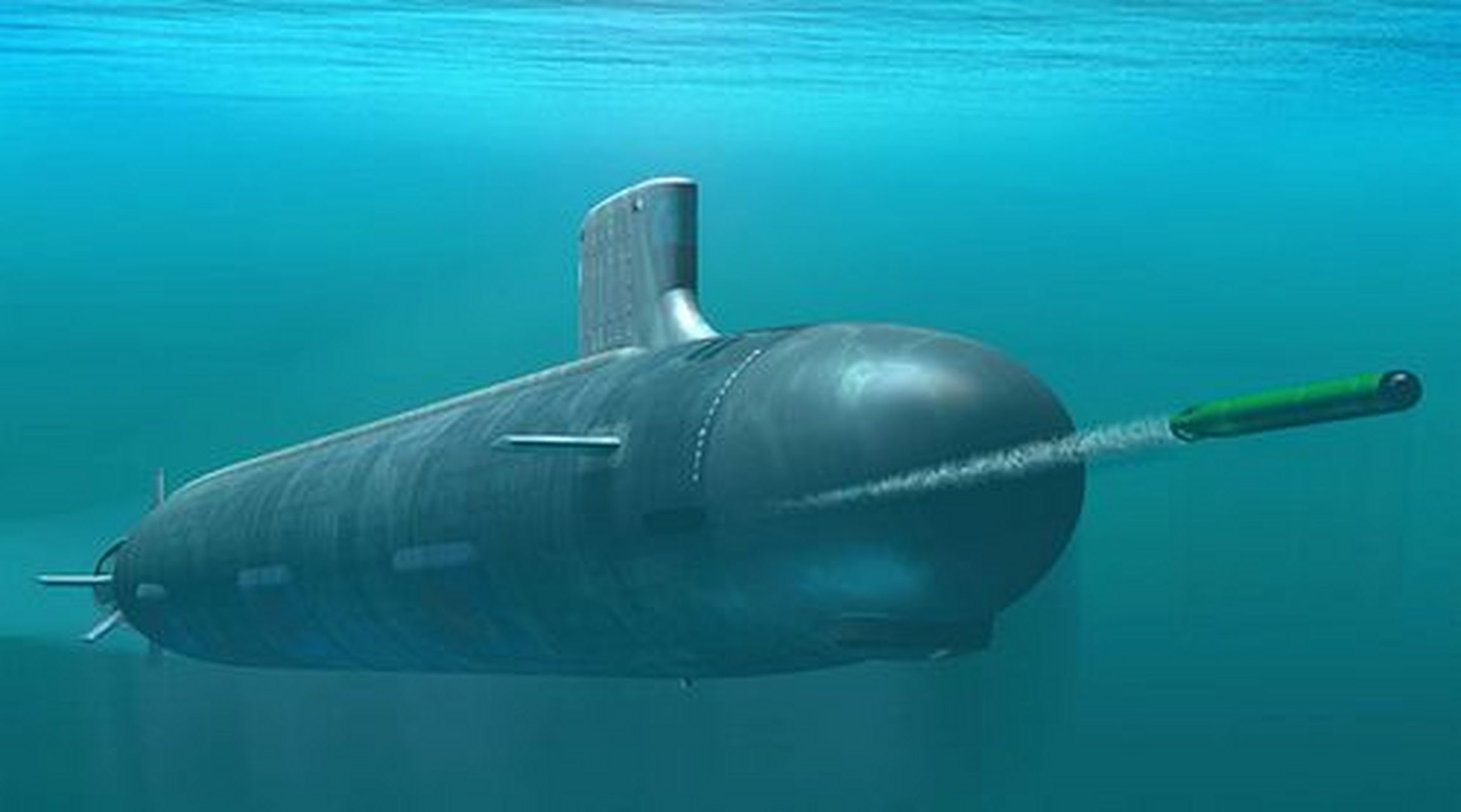 潜艇的鱼雷发射管口径一般500多毫米,胖子是钻不过去