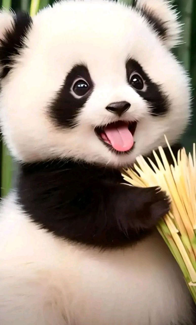 熊猫丫丫小时候太可爱呀,毛绒绒的,眼睛水汪汪的,特有精神,绝对一个小