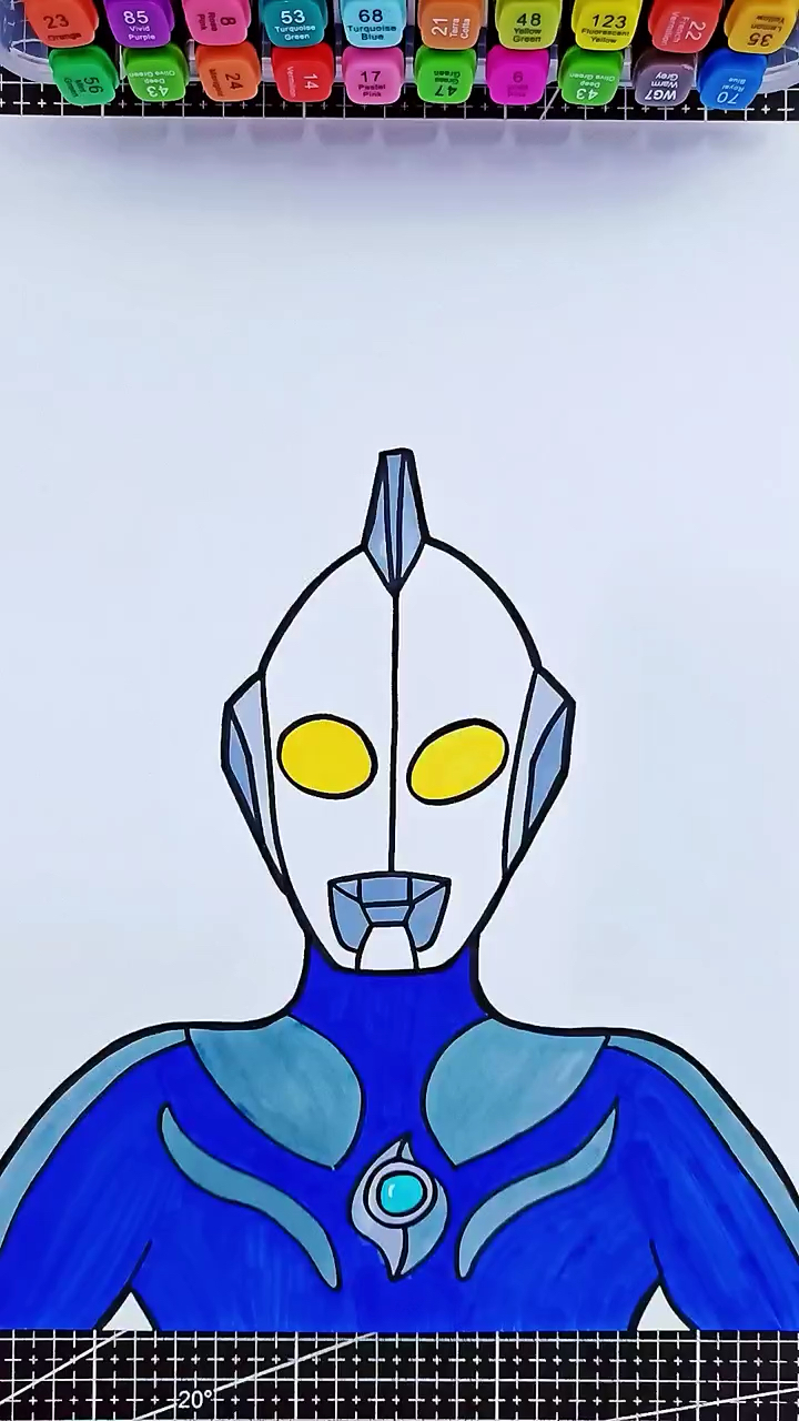 教你用笔画奥特曼