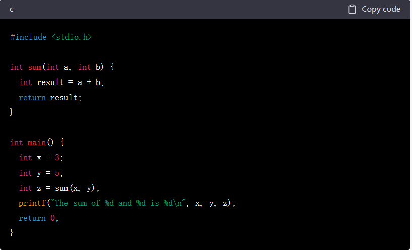 return在c语言中是什么意思