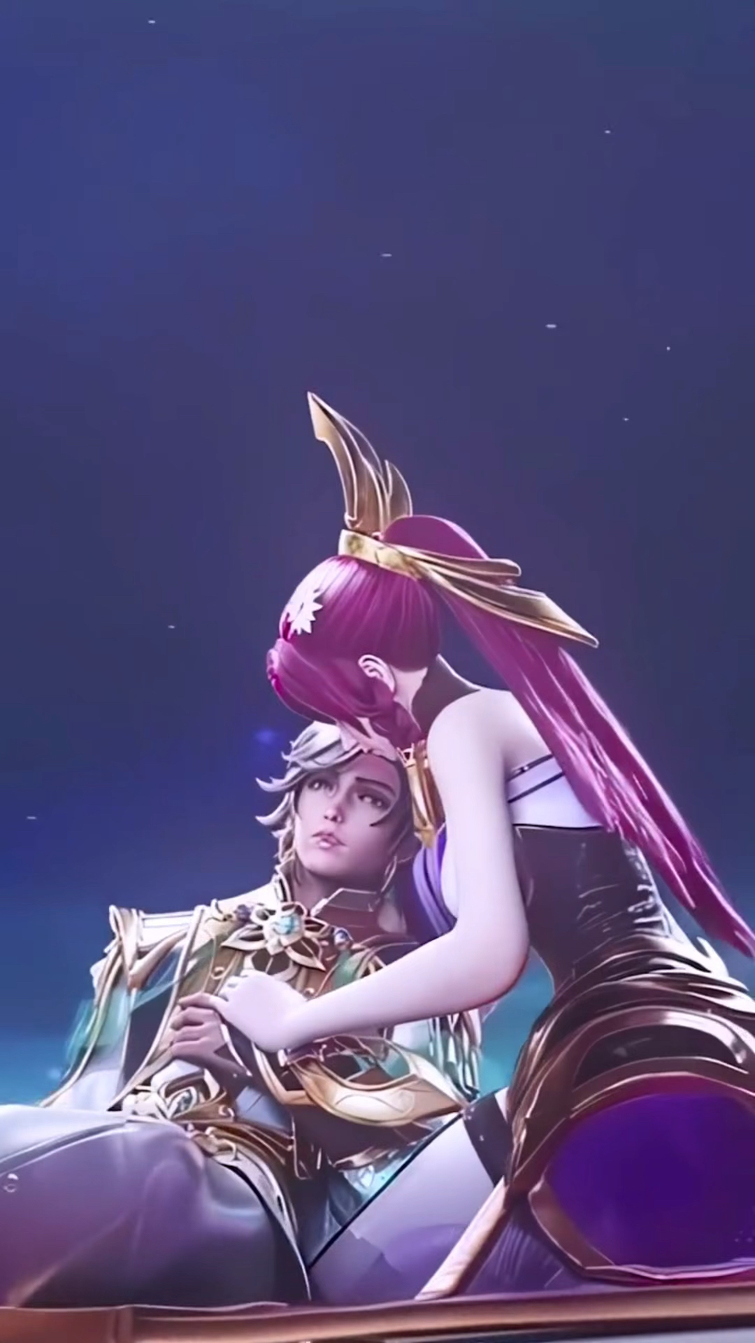 暃每一次倒下,都有伽罗在身边守护,这次真的抱住了,吃糖吧各位