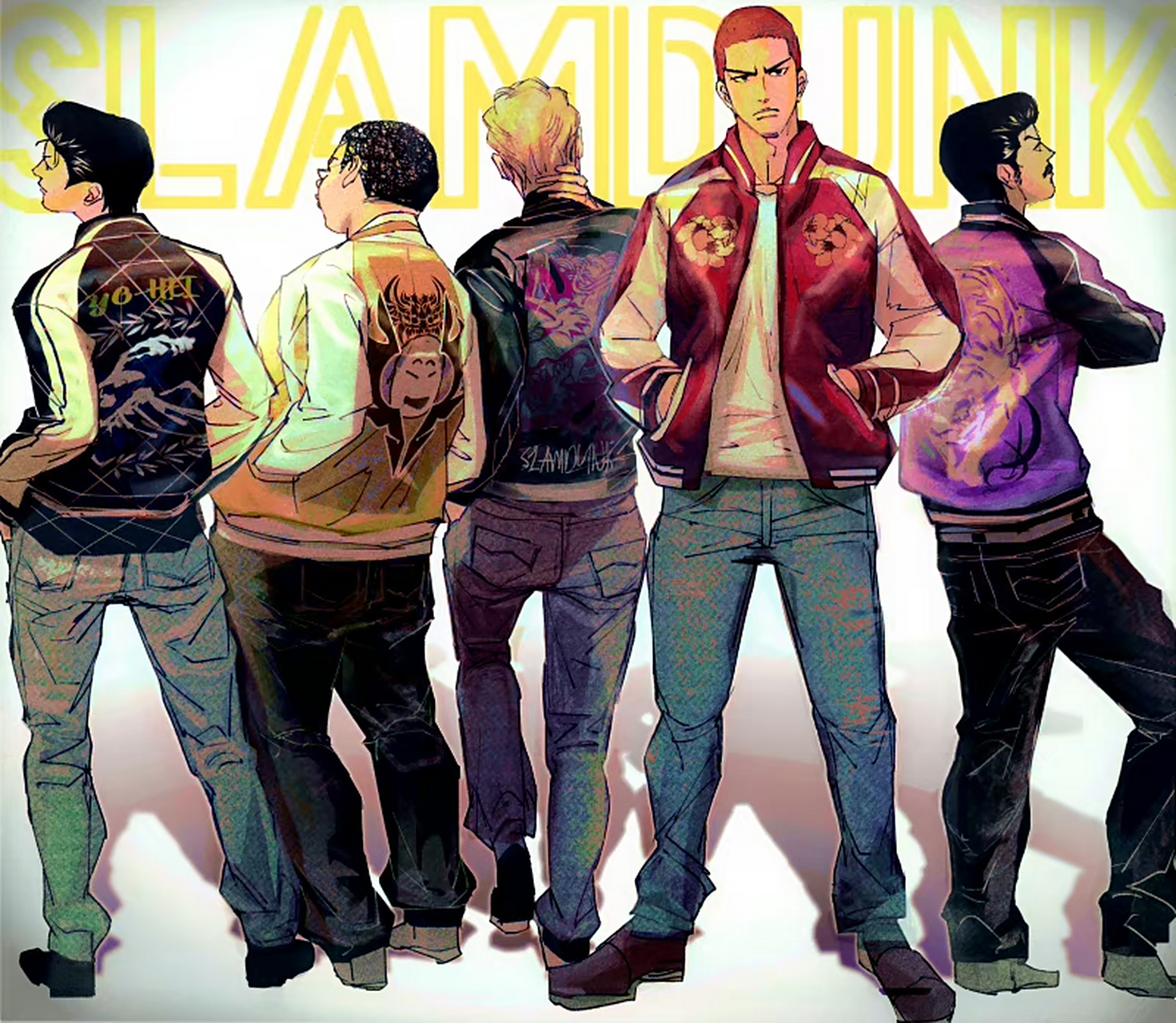 经典动漫# 灌篮高手:湘北问题儿童组 和 樱木军团[三哈]  _number_00