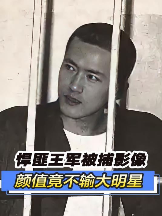 1999年悍匪王军被捕真实影像,与警察谈笑风生,颜值不输大明星