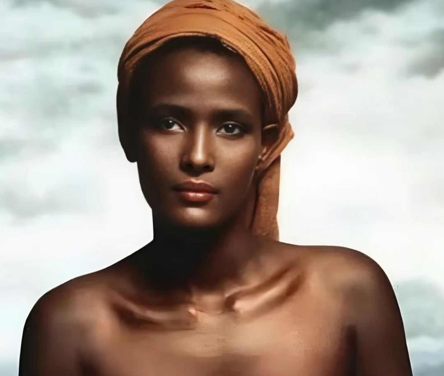 照片中的这位黑人女子叫waris dirie,她被誉为"非洲女权冠军",她的