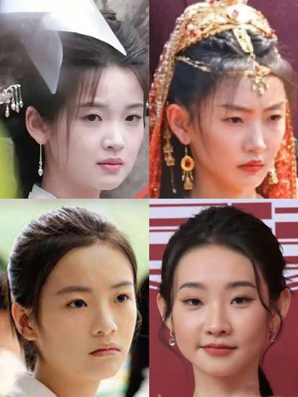 张淼怡 周依然 李庚希 张艺都挺像周冬雨的,内娱怎么流行这种寡淡脸了