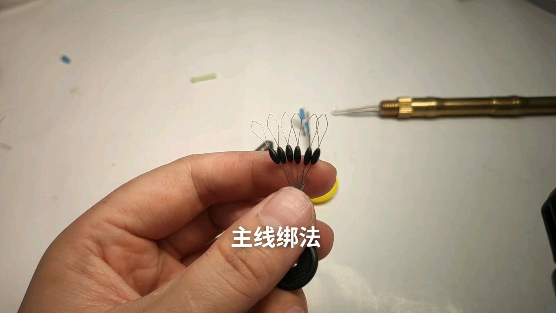 钓鱼小技巧,主线绑法全过程,新手必学技能