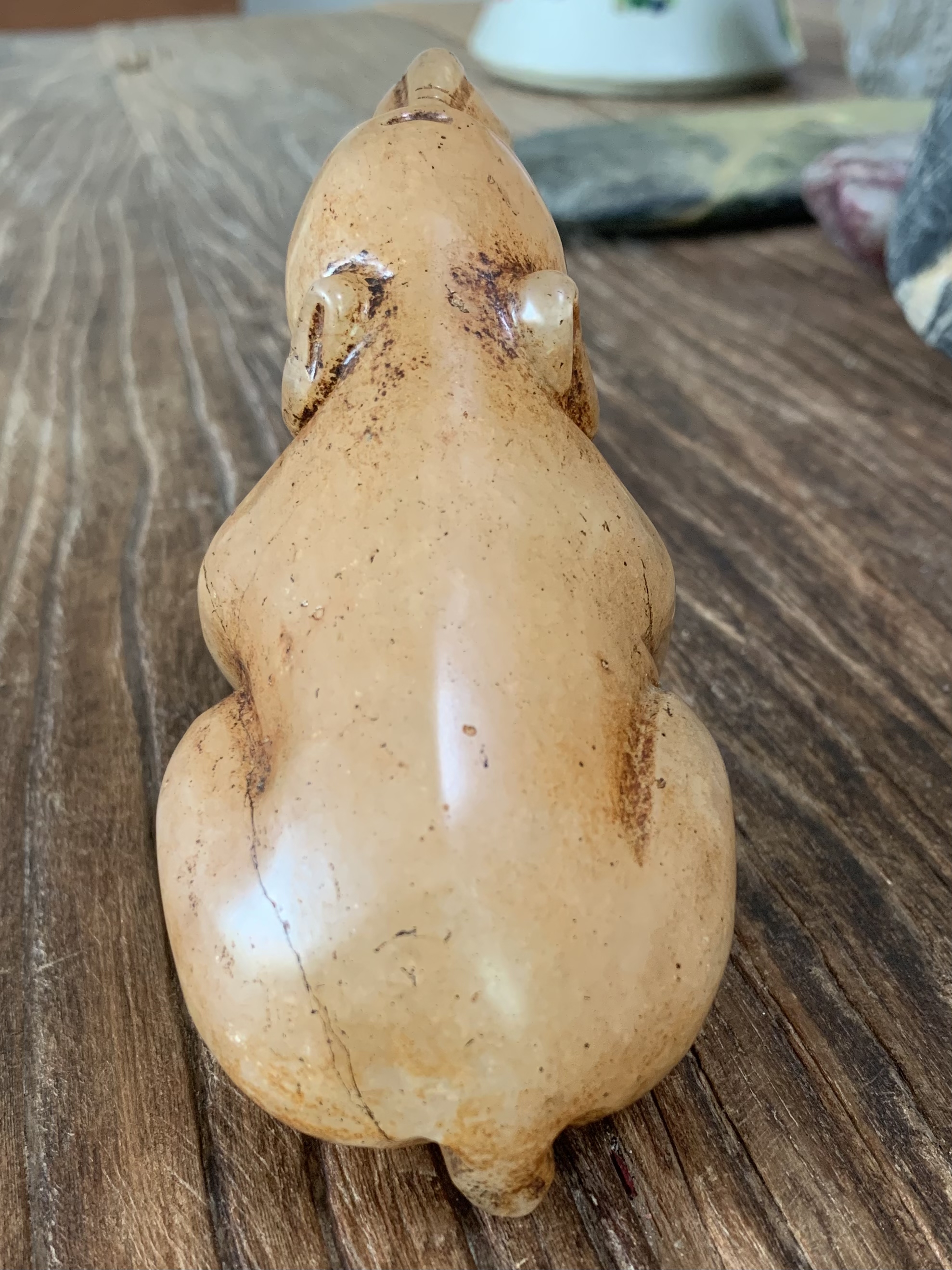 古玉古水晶 汉代水晶熊镇