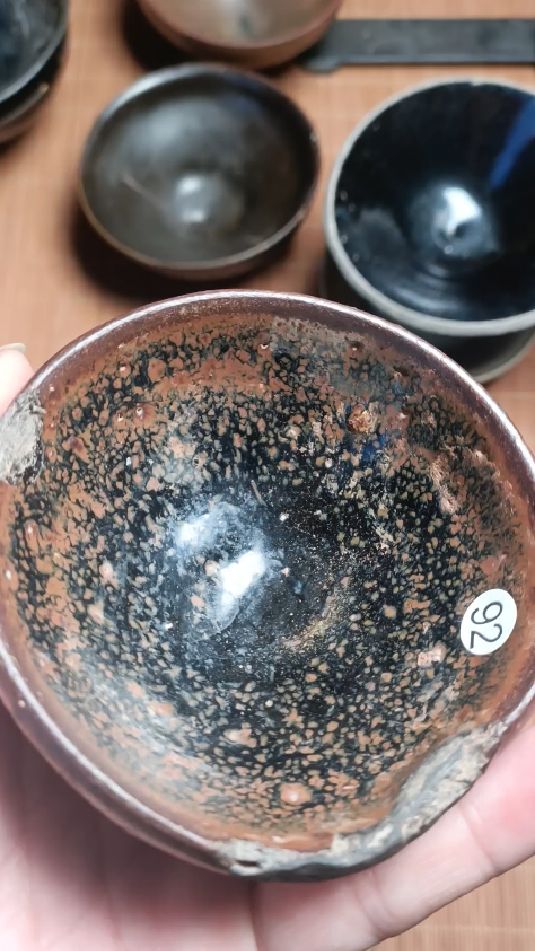 宋代建盏,铁锈花,桂花滴