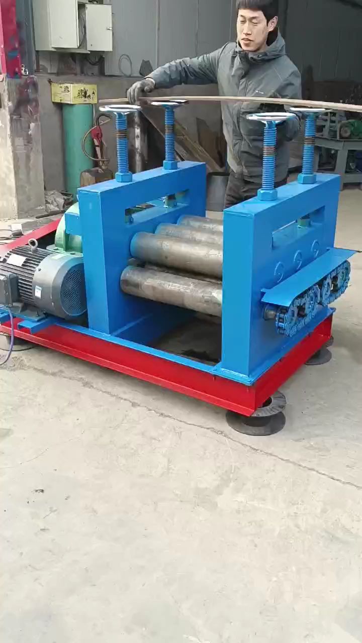 钢板校平机压平铁板操作视频