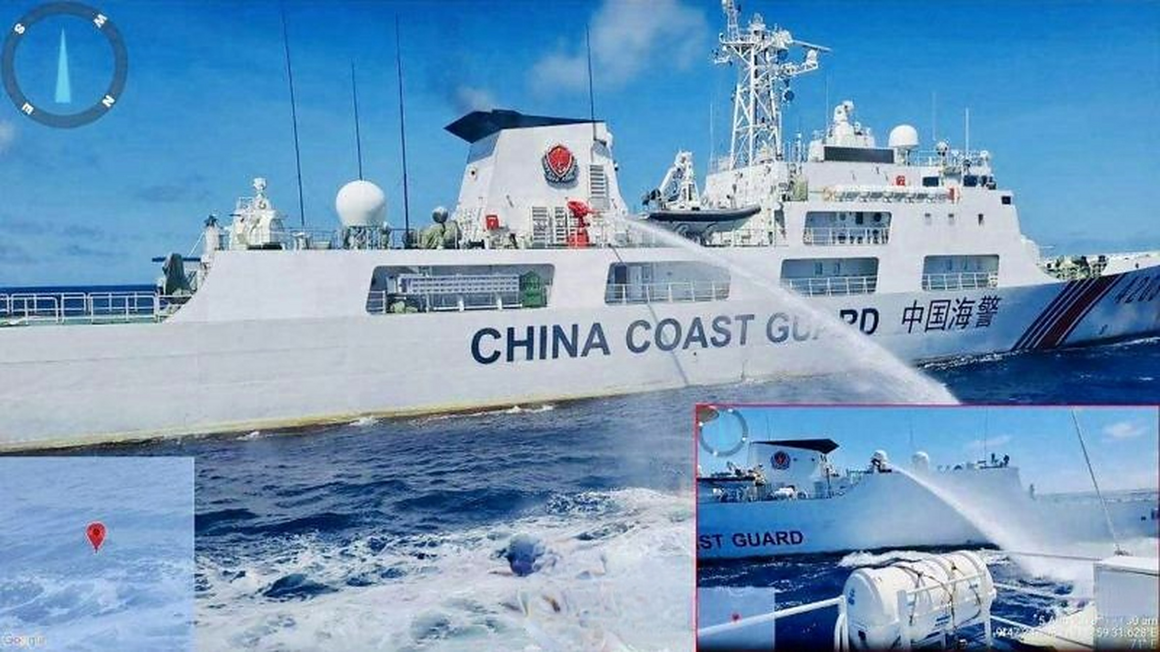 我们已经相当克制了!8月5日,菲律宾海岸警卫队护送两艘补给船驶向仁爱