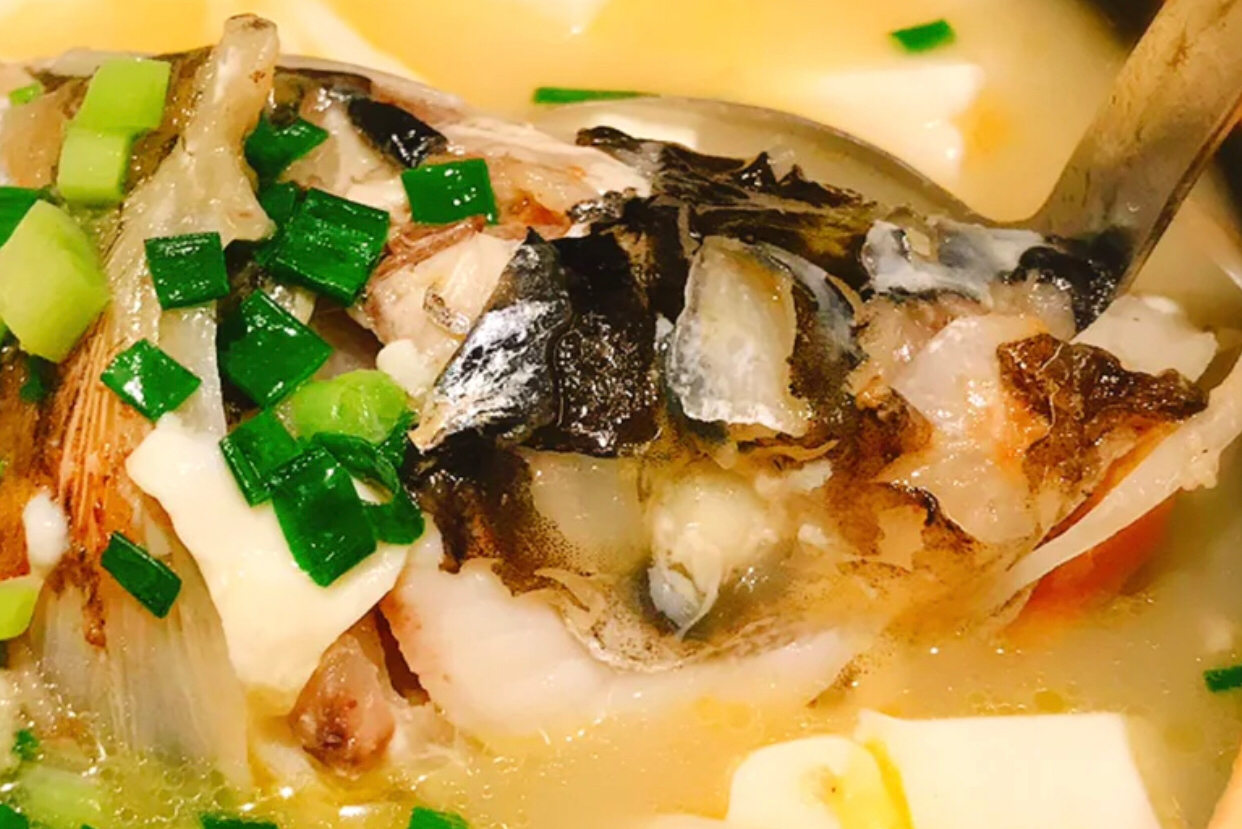 花鲢鱼头豆腐汤,营养丰富,汤汁鲜美