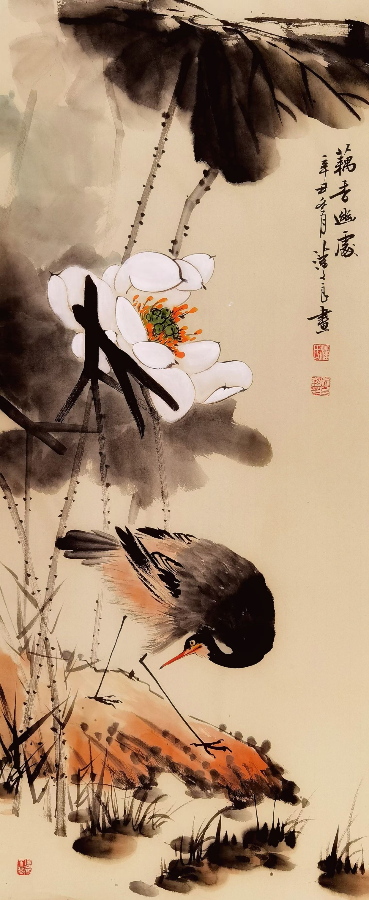 潘文良诗书画三绝,写意花鸟画作品集