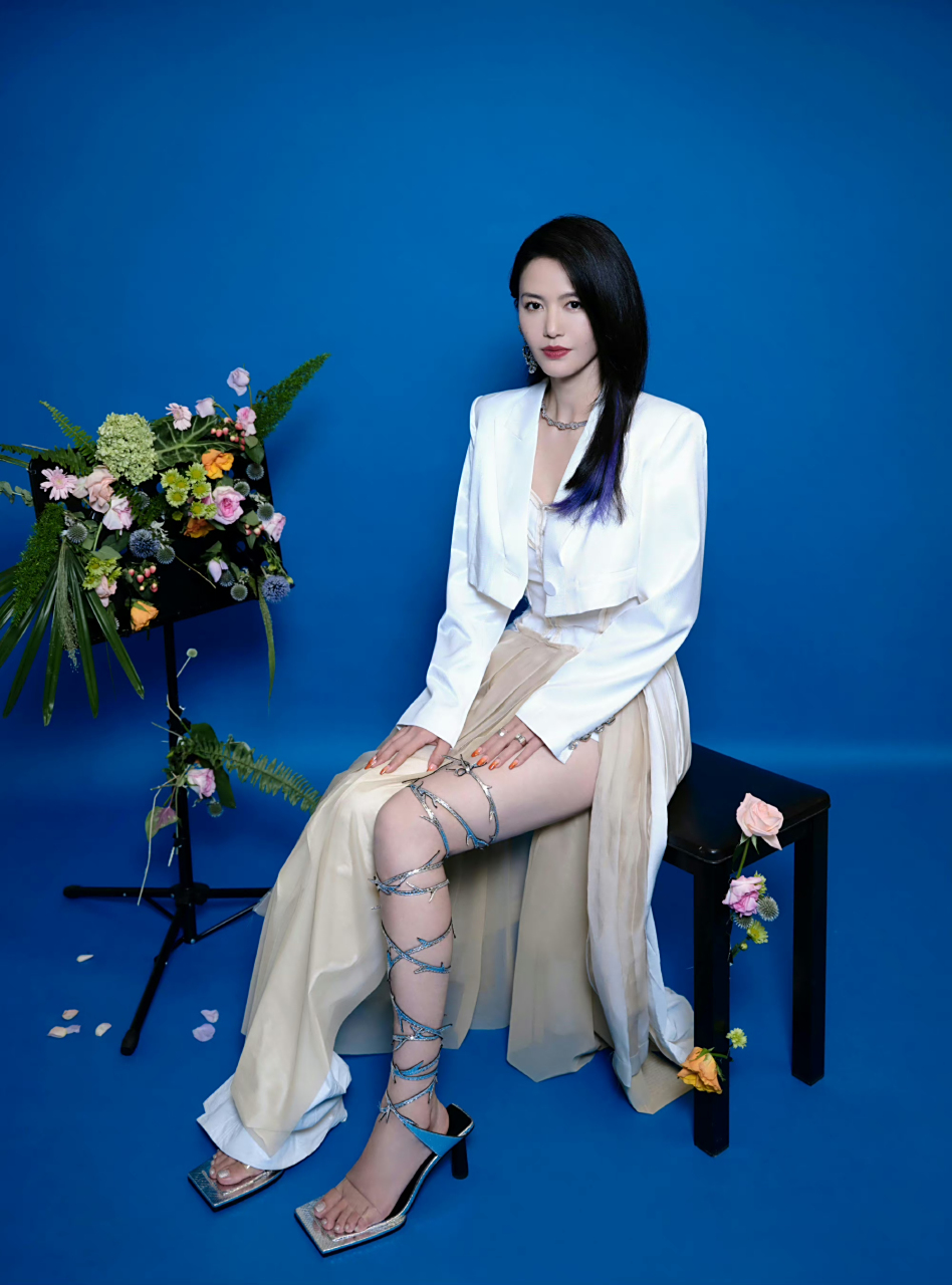 谭维维绑带高跟鞋 #谭维维