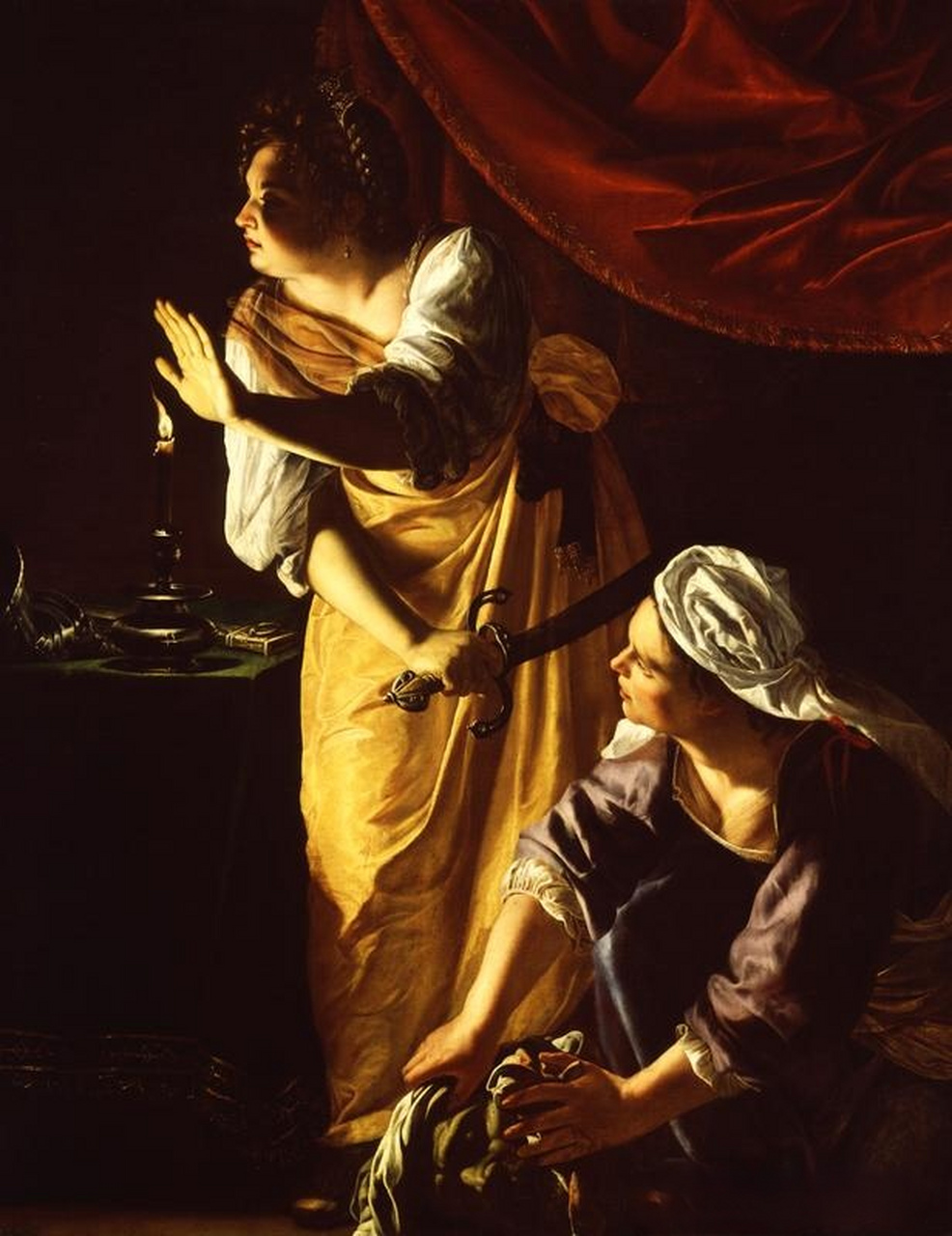 尼斯的头颅judith and her maidservant with the head of holofernes