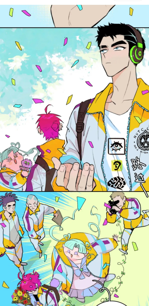 漫画# #漫画推荐# 今日漫画推荐《硬核一中》疯狂舔屏中,随便一截图