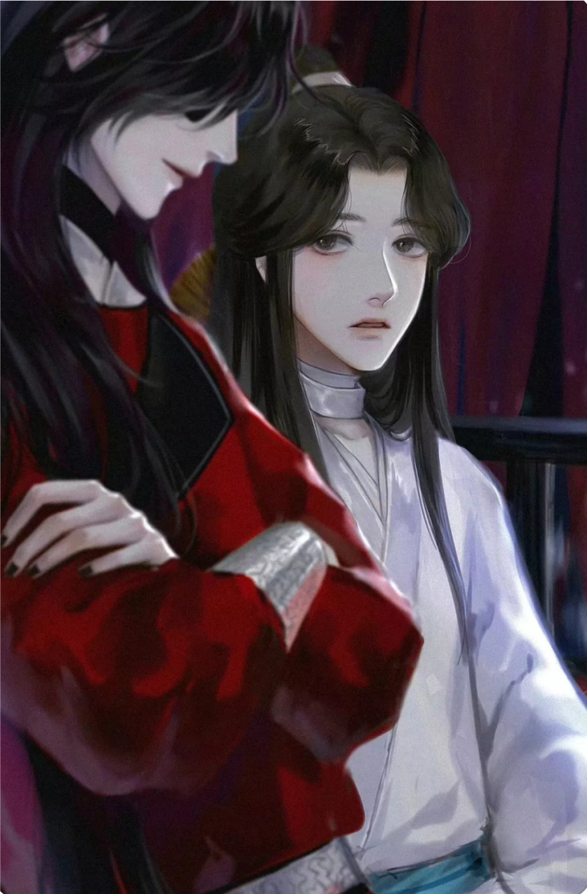 怜怜太美了,花城主侧脸好看#天官赐福# #花城谢怜