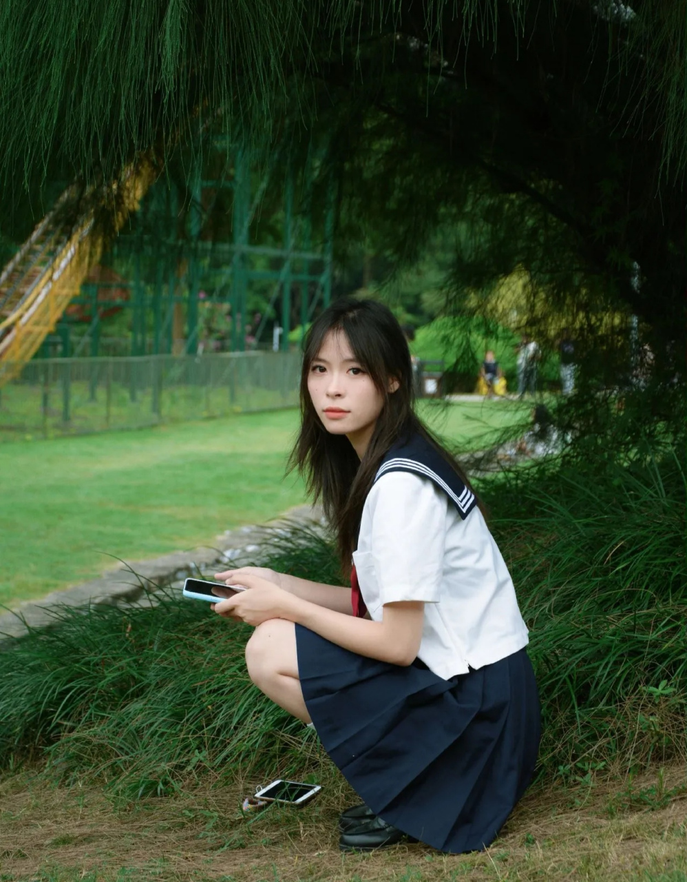 是不是每一个穿jk制服的女孩子都这么的清新甜美呀!