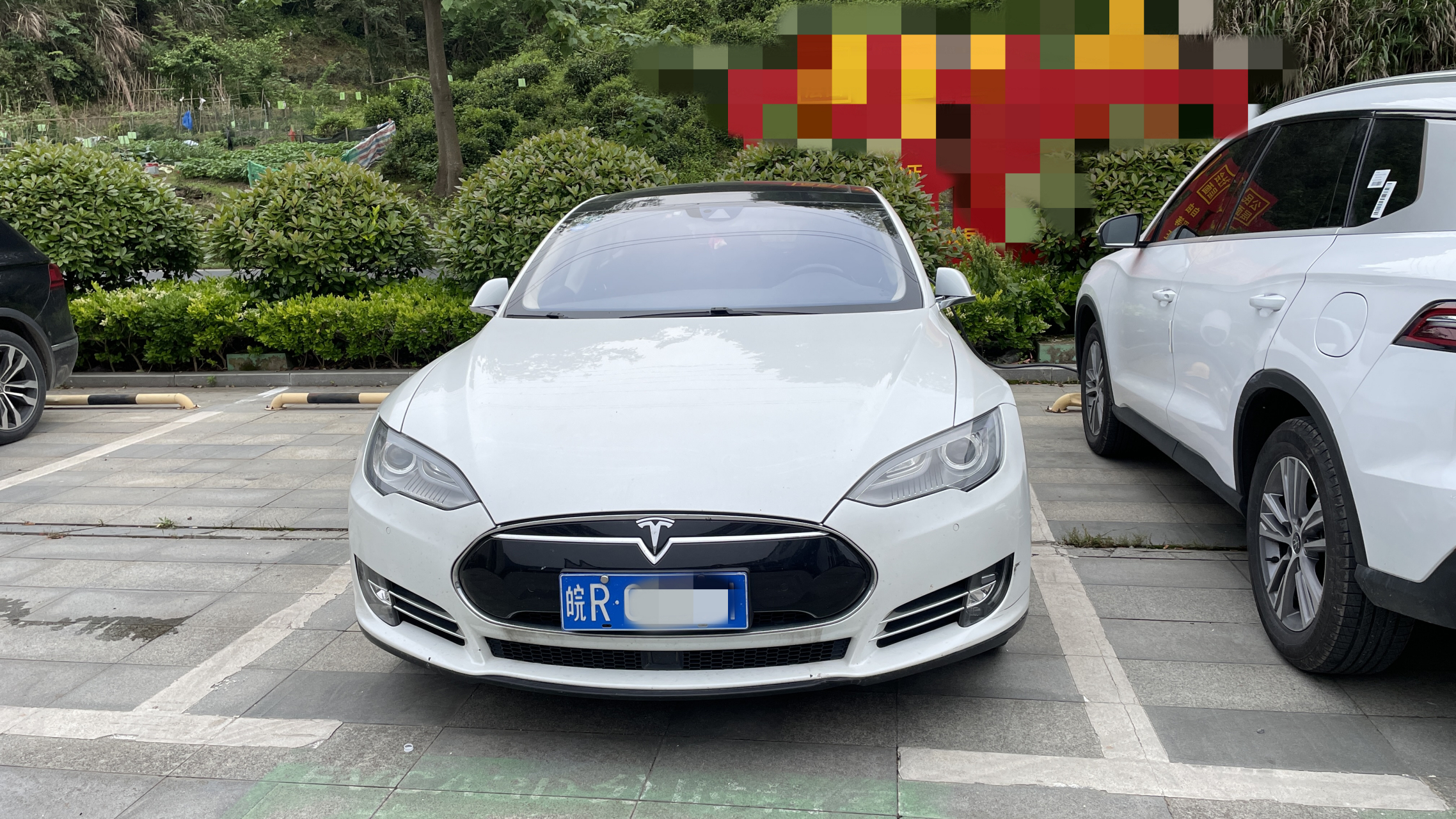 偶遇一辆蓝牌特斯拉,跑得快吗?#特斯拉