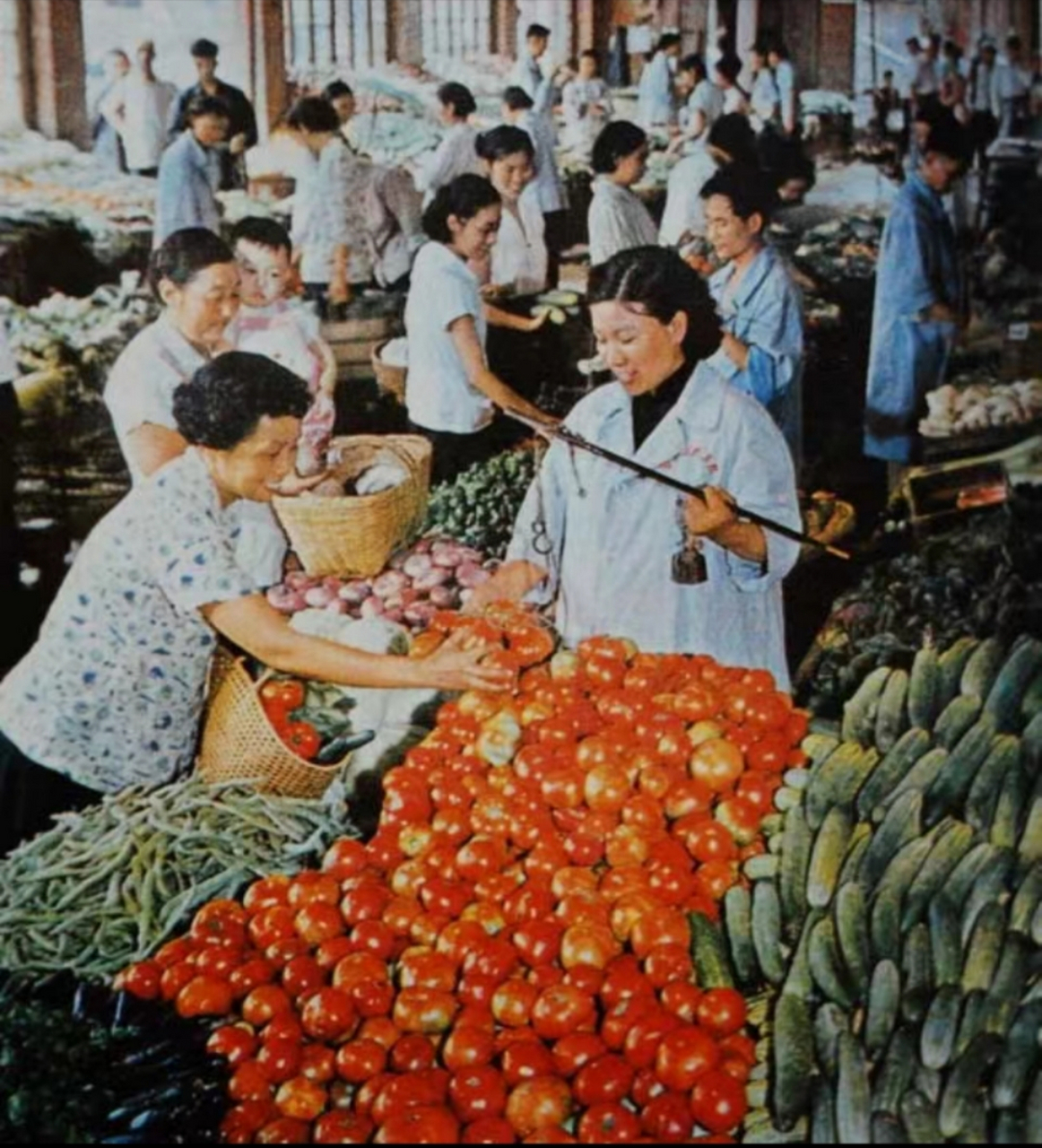 菜市场老照片图片