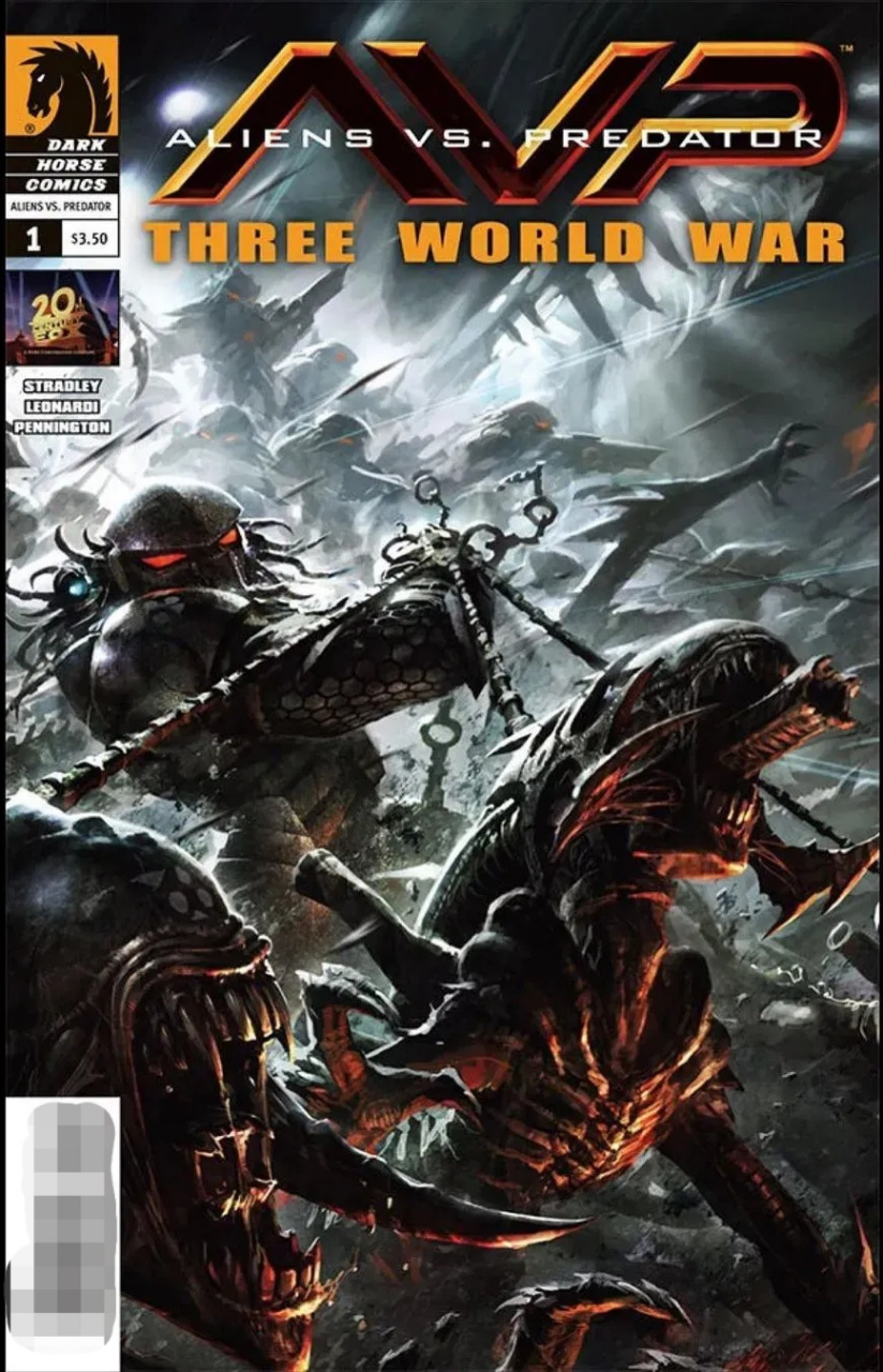 黑马漫画封面一组,异形vs铁血战士. #动漫# #插画# #异形