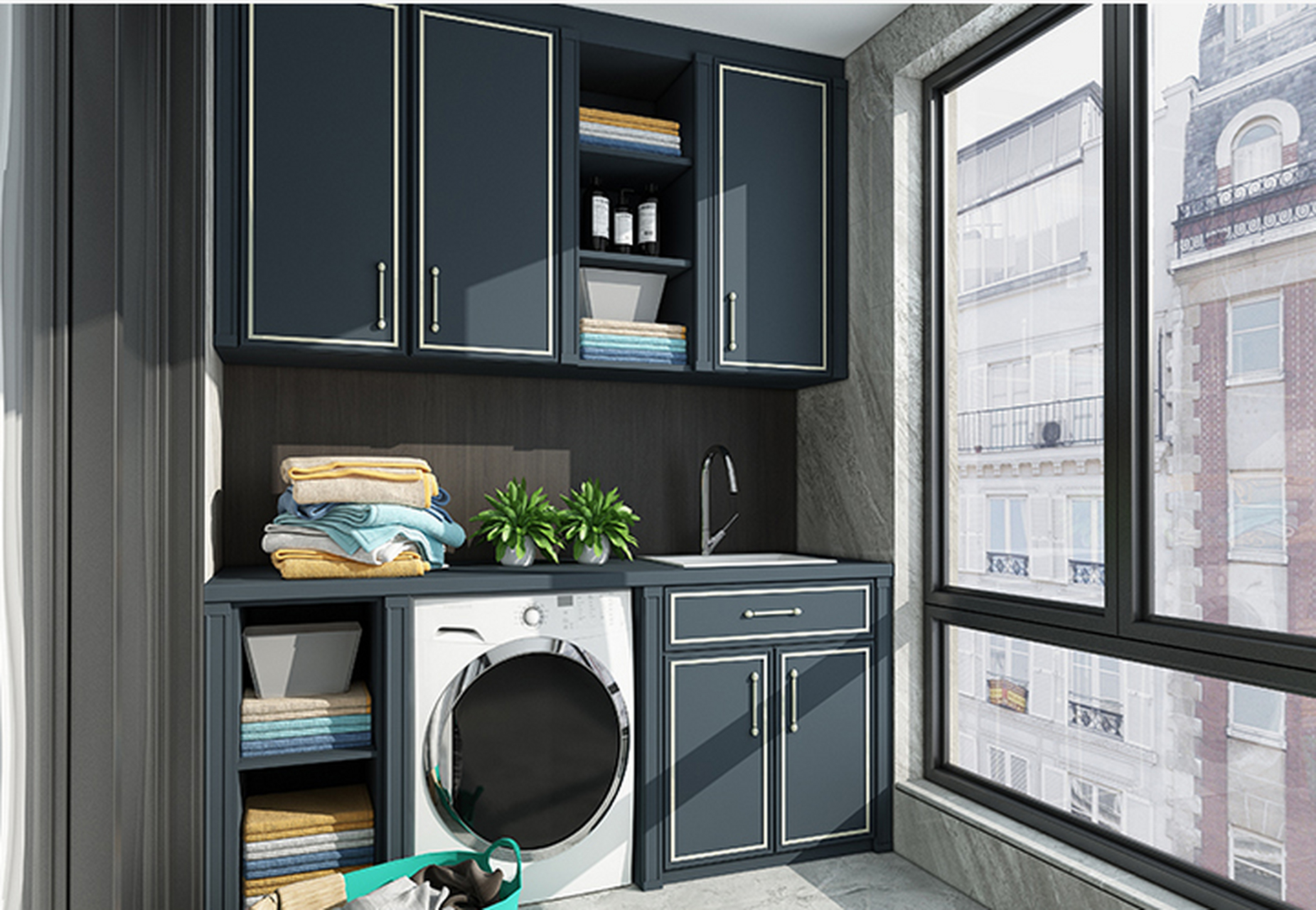 富贵蓝,很多人心目中的高雅的装修风格,这种全部深蓝的风格大家喜欢吗