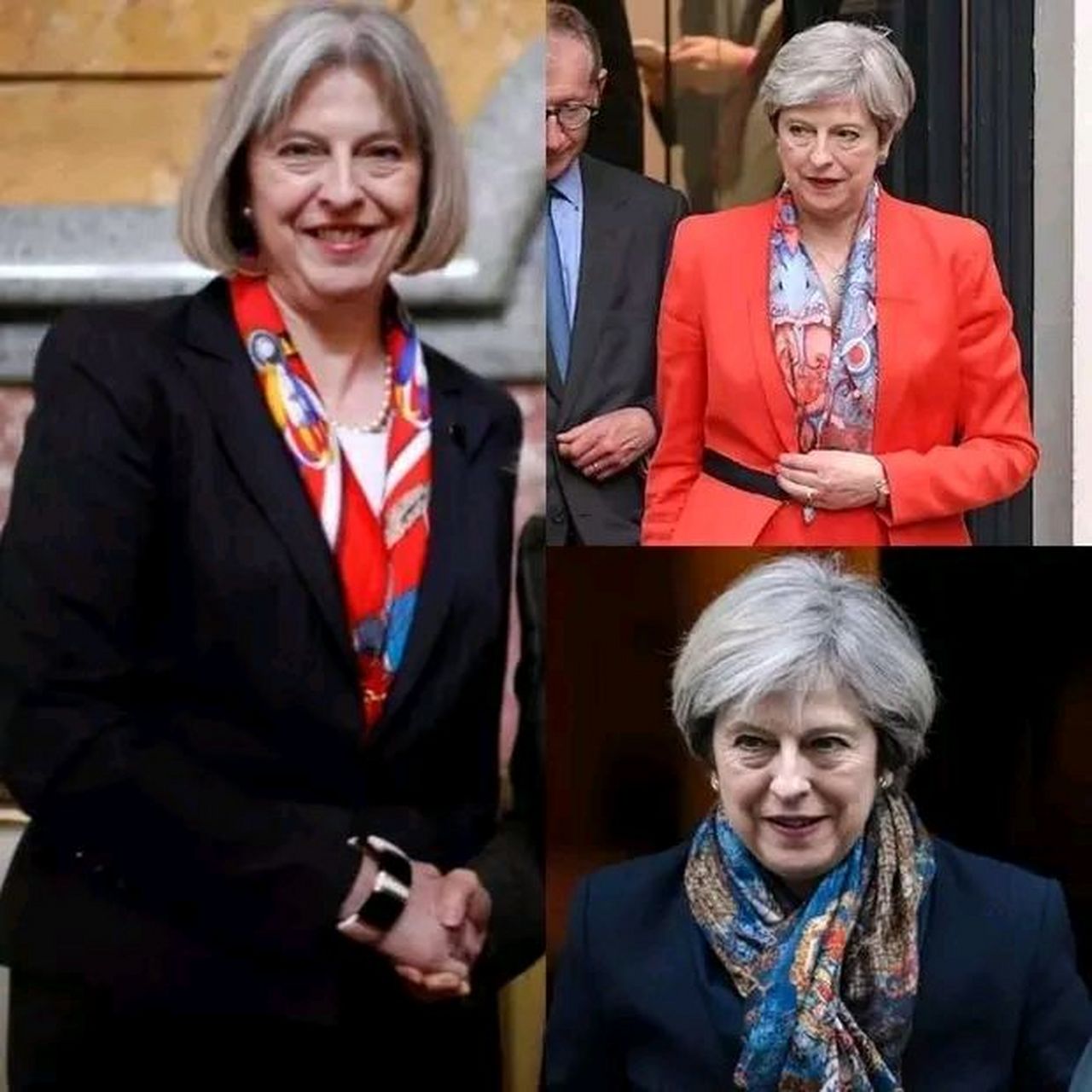 被"英国首相梅姨"惊艳了:白发不染,不穿老年装,美得优雅得体