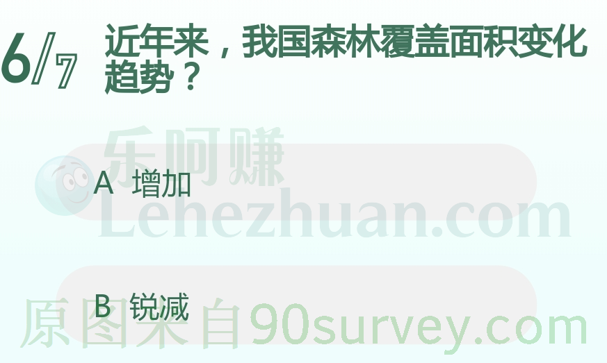 近年来，我国森林覆盖面积变化趋势？