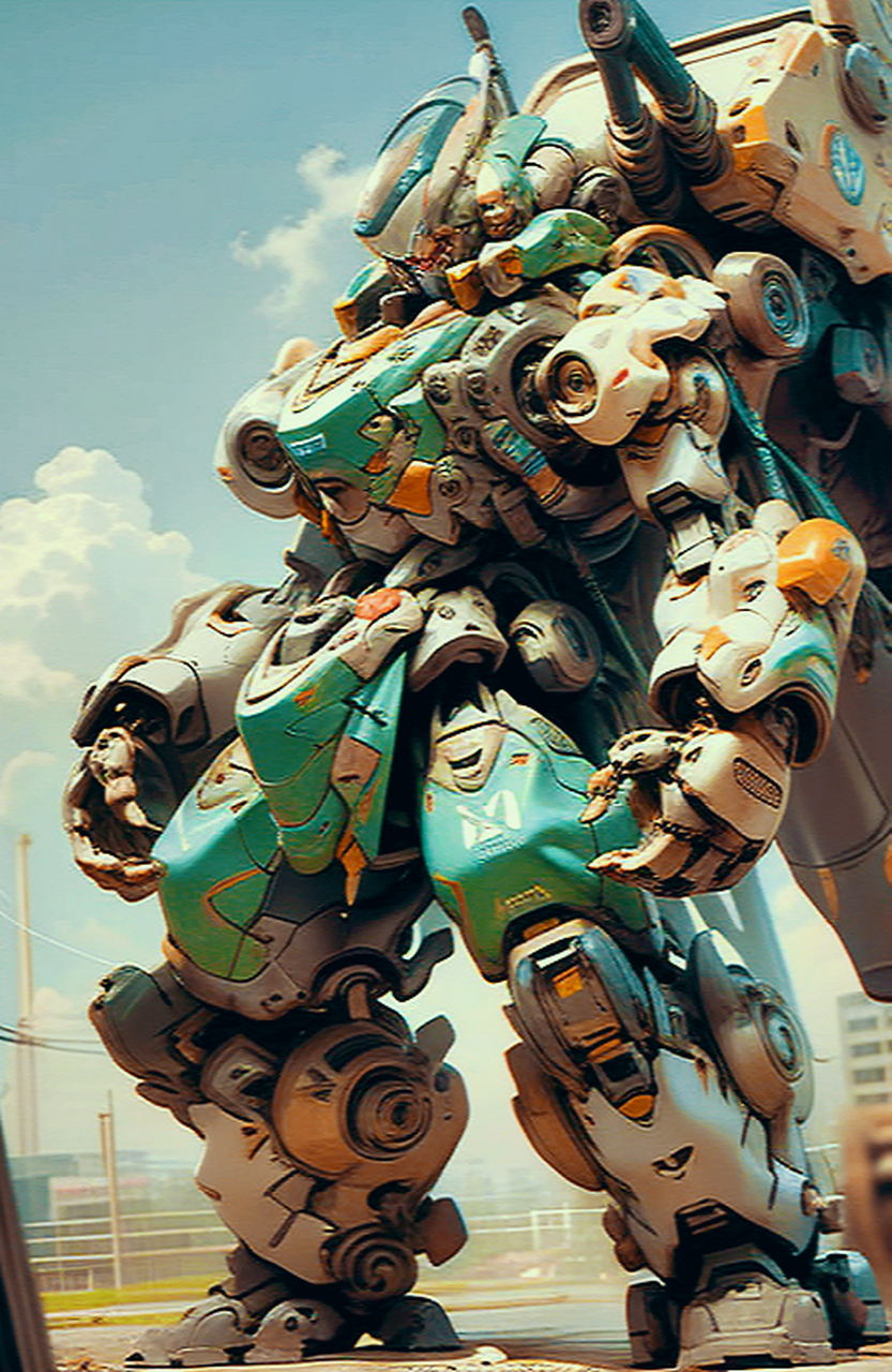 巨型且萌,萌萌哒机甲.[庆祝]治愈系～啊～期待实体化.