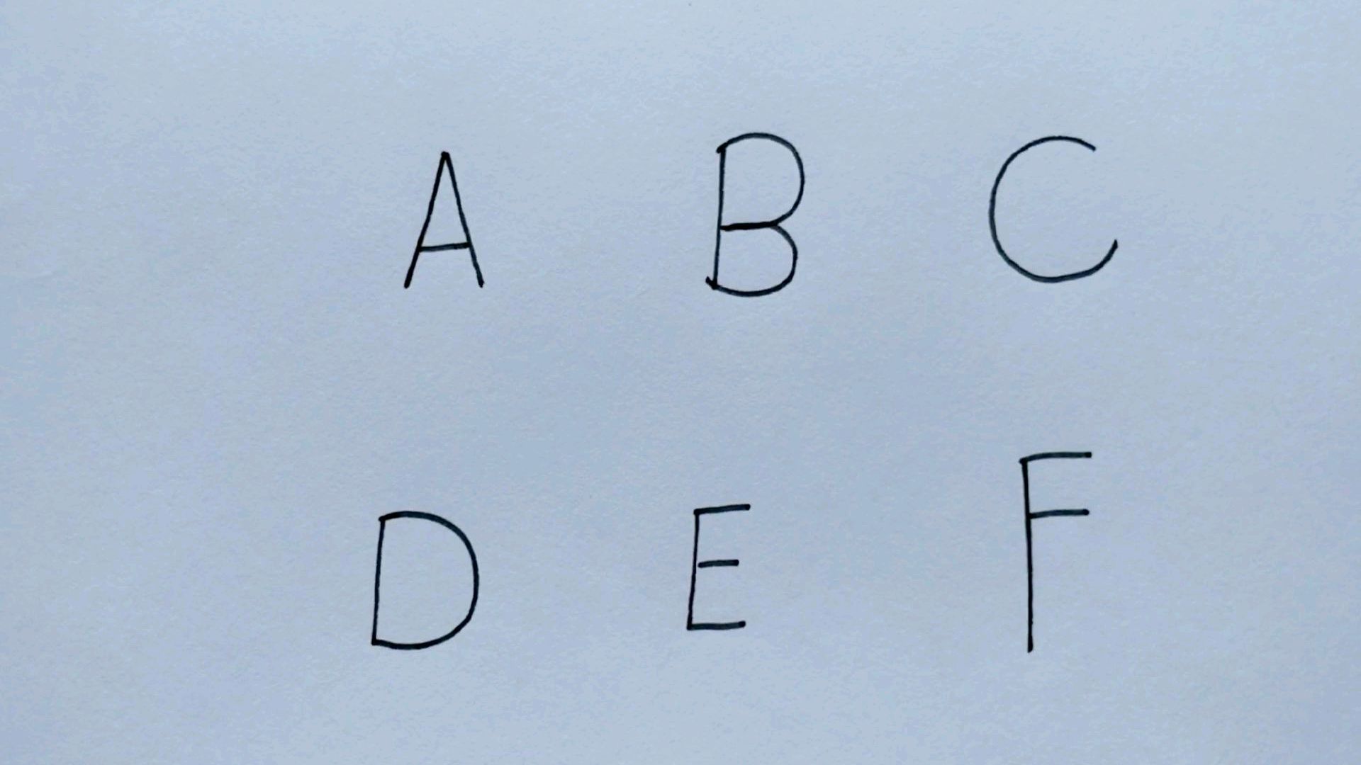 用ABCDEF画各种小动物